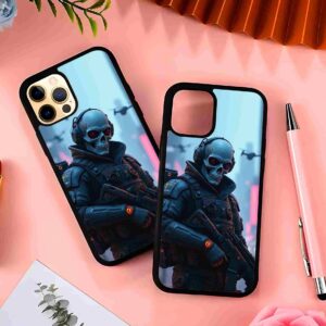 Ghost Soldier Advanced Warfare 2D Rubber Mobile Back Cover