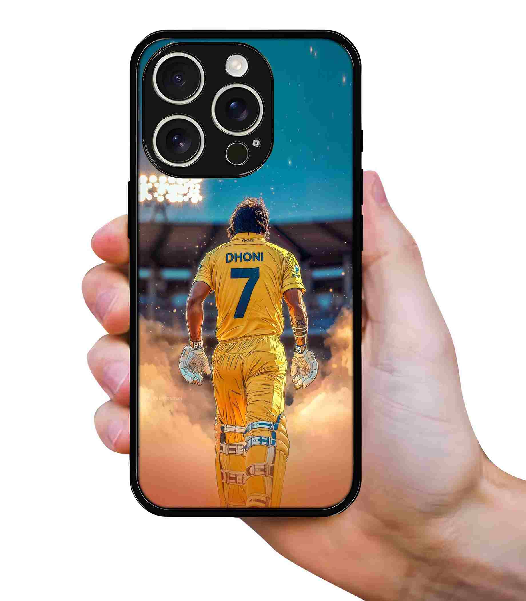 MS Dhoni 2D Rubber Mobile Back Cover MS Dhoni 2D Rubber Mobile Back Cover