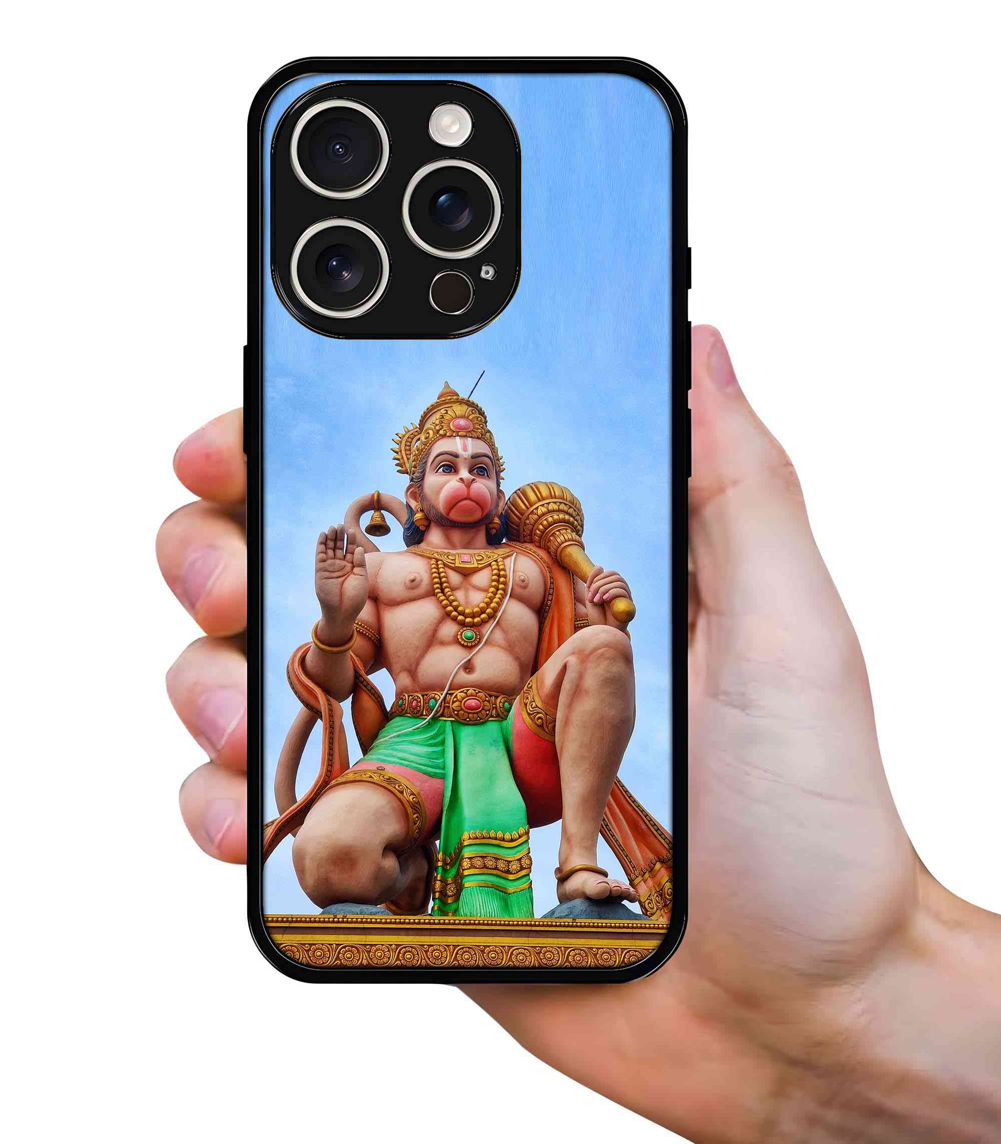 Hanuman Statue 2D Rubber Mobile Back Cover