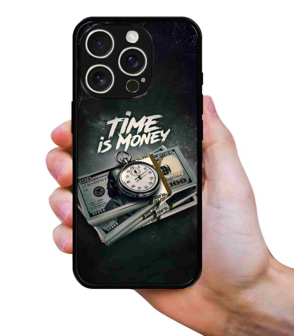 Time is Money 2D Rubber Mobile Back Cover