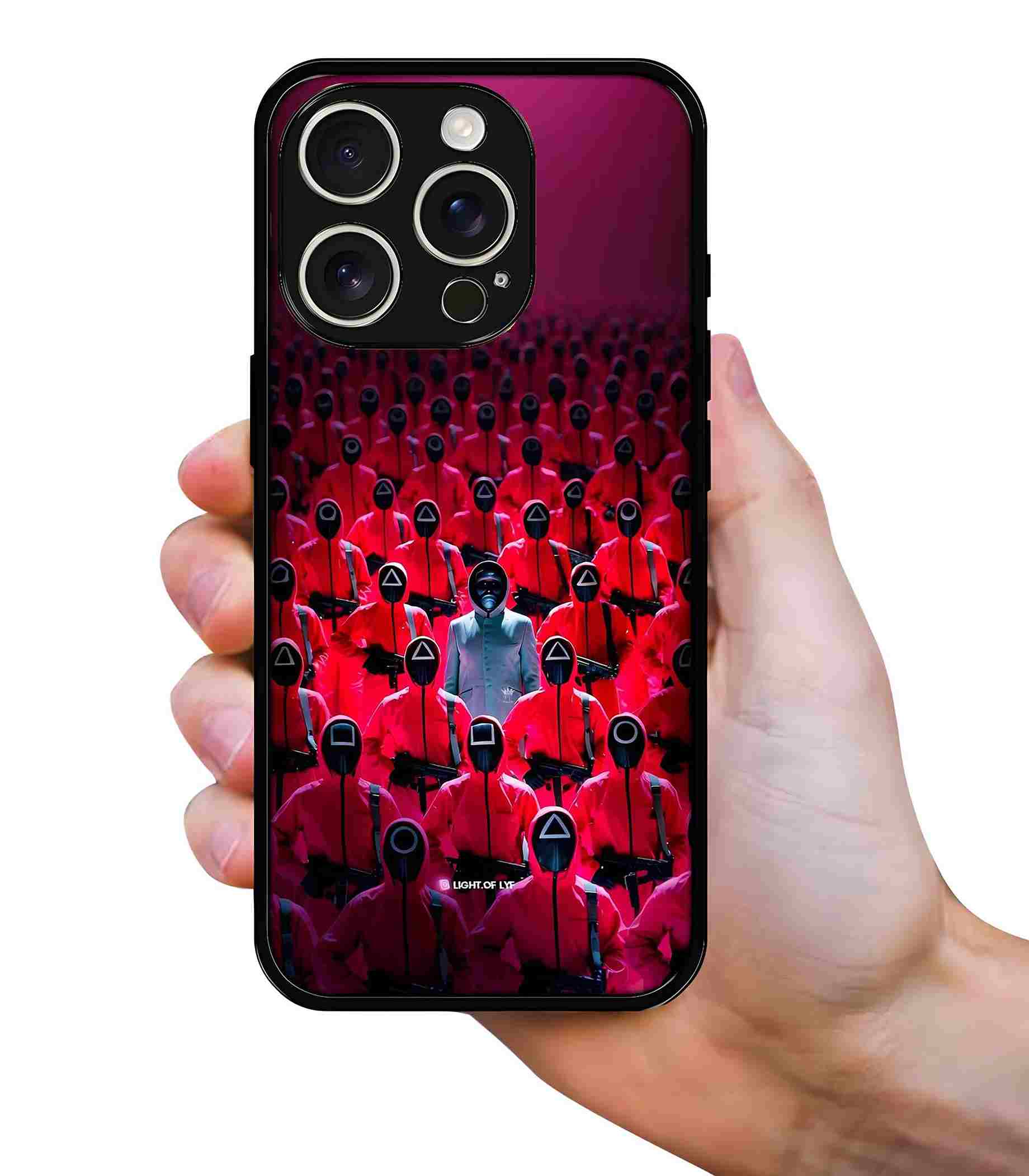 Squid Game Soldiers 2D Rubber Mobile Back Cover