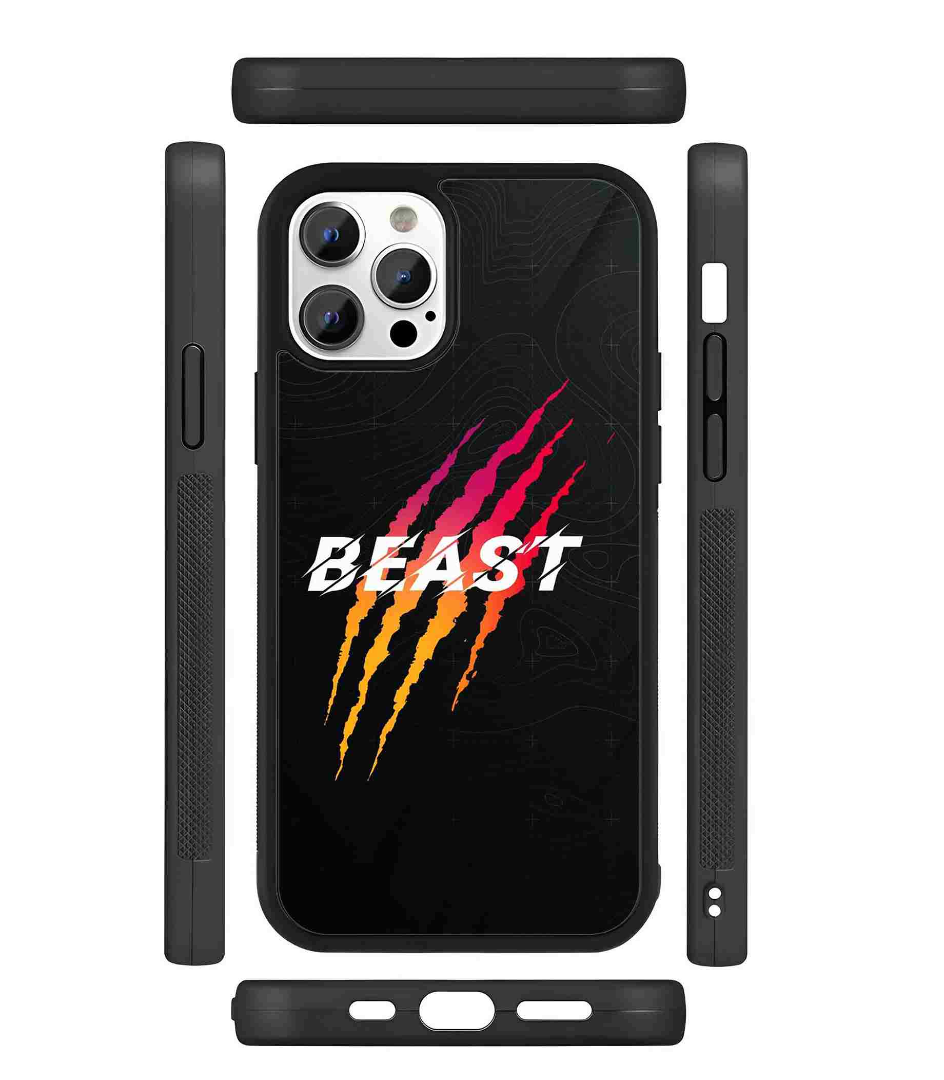 Beast Art 2D Rubber Mobile Back Cover