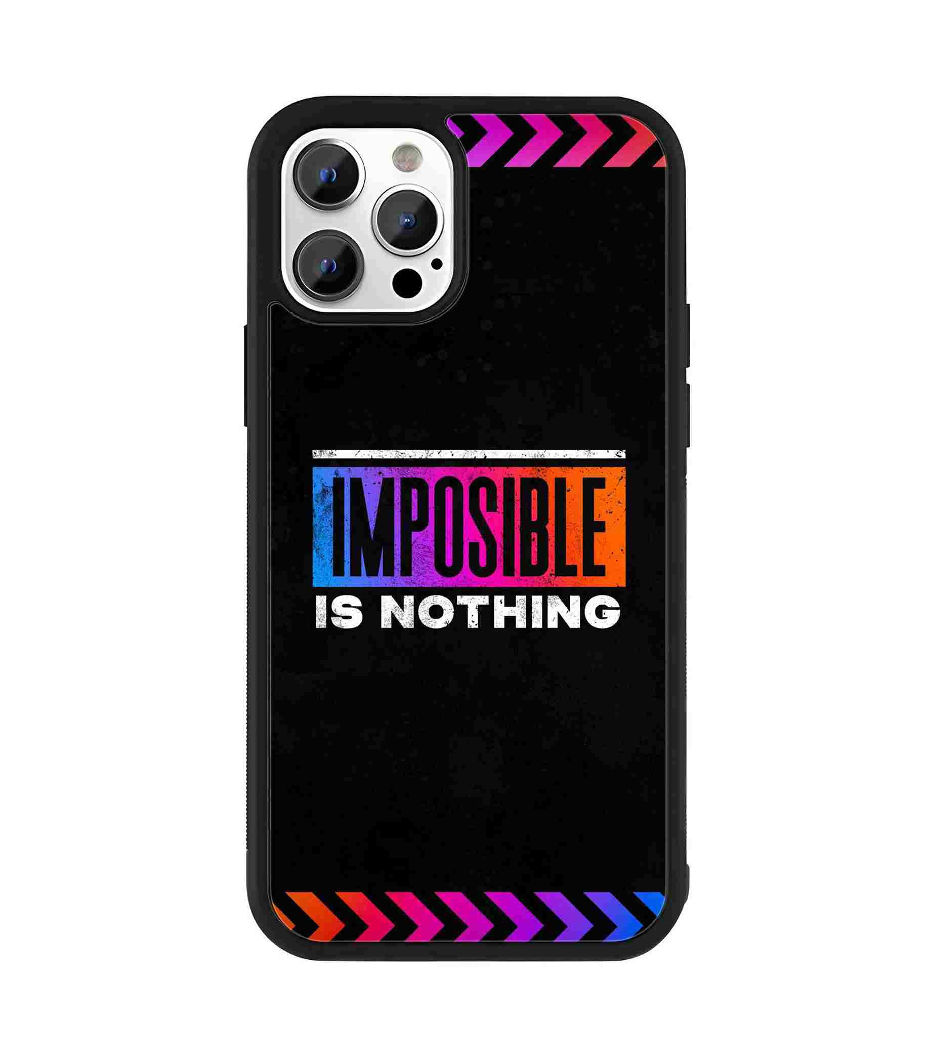 Impossible is Nothing 2D Rubber Mobile Back Cover Impossible is Nothing 2D Rubber Mobile Back Cover