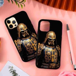 Golden Armor Vader 2D Rubber Mobile Back Cover