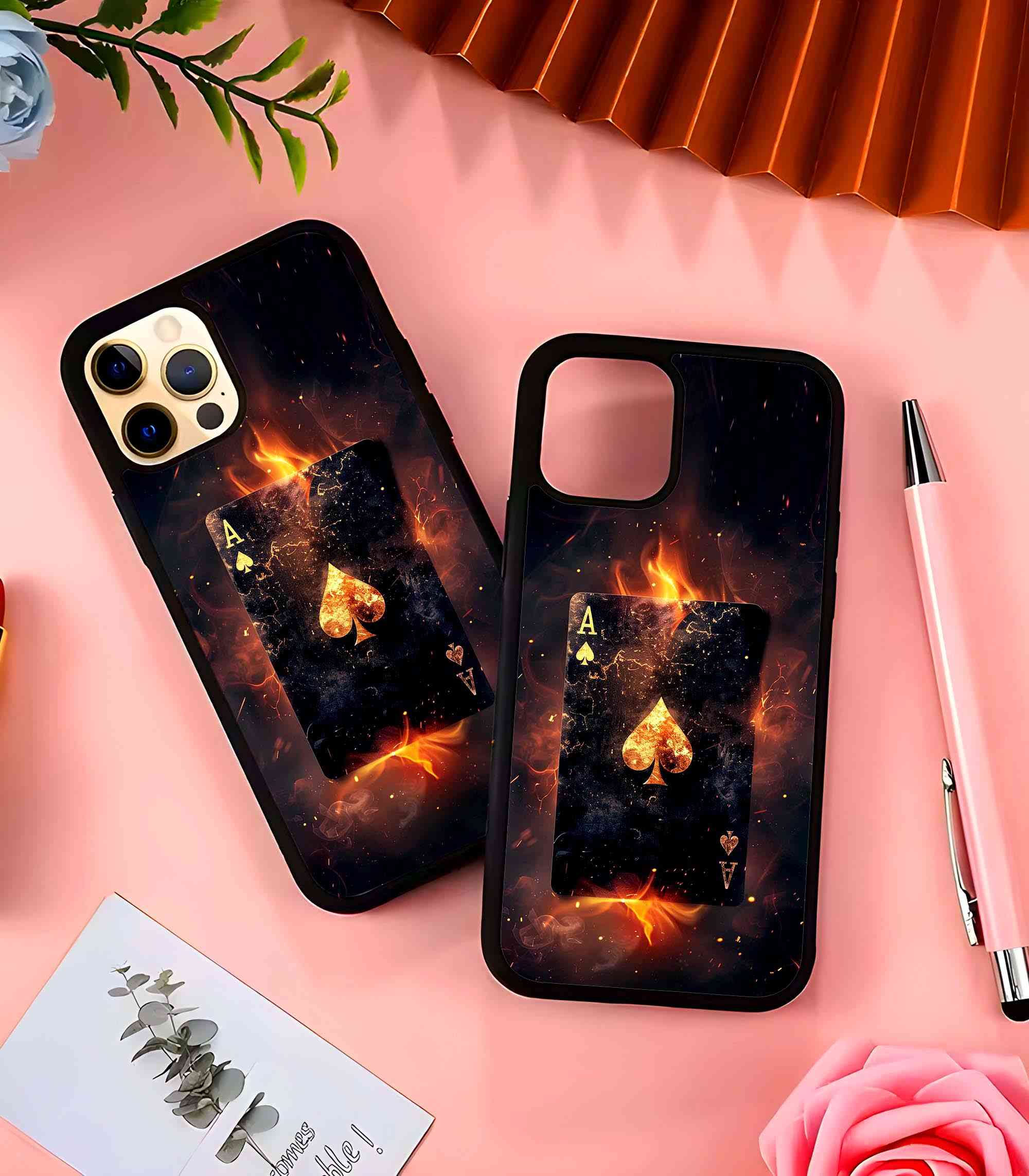 Ace Spade Card 2D Rubber Mobile Back Cover Ace Spade Card 2D Rubber Mobile Back Cover