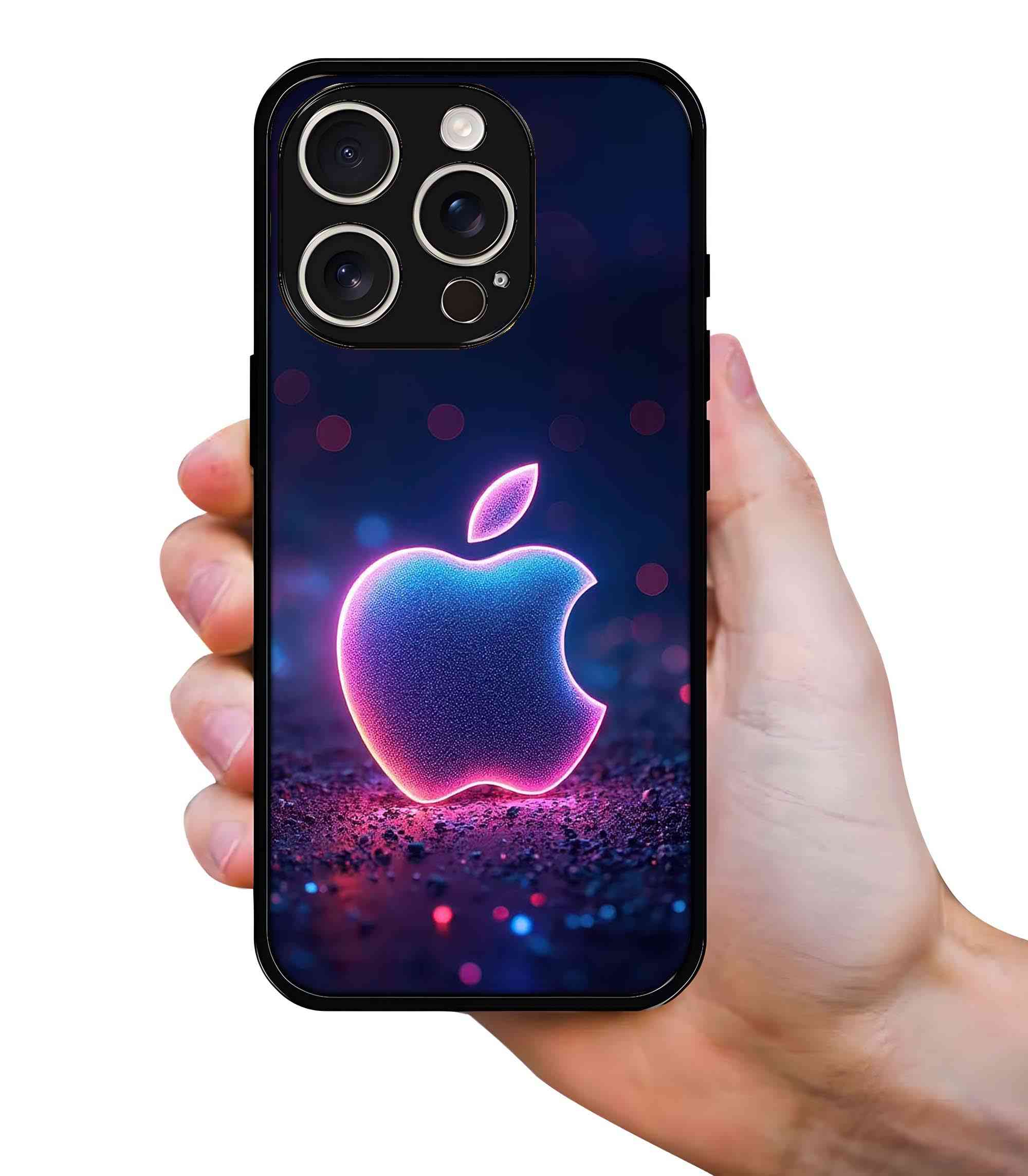 Apple Neon 2D Rubber Mobile Back Cover