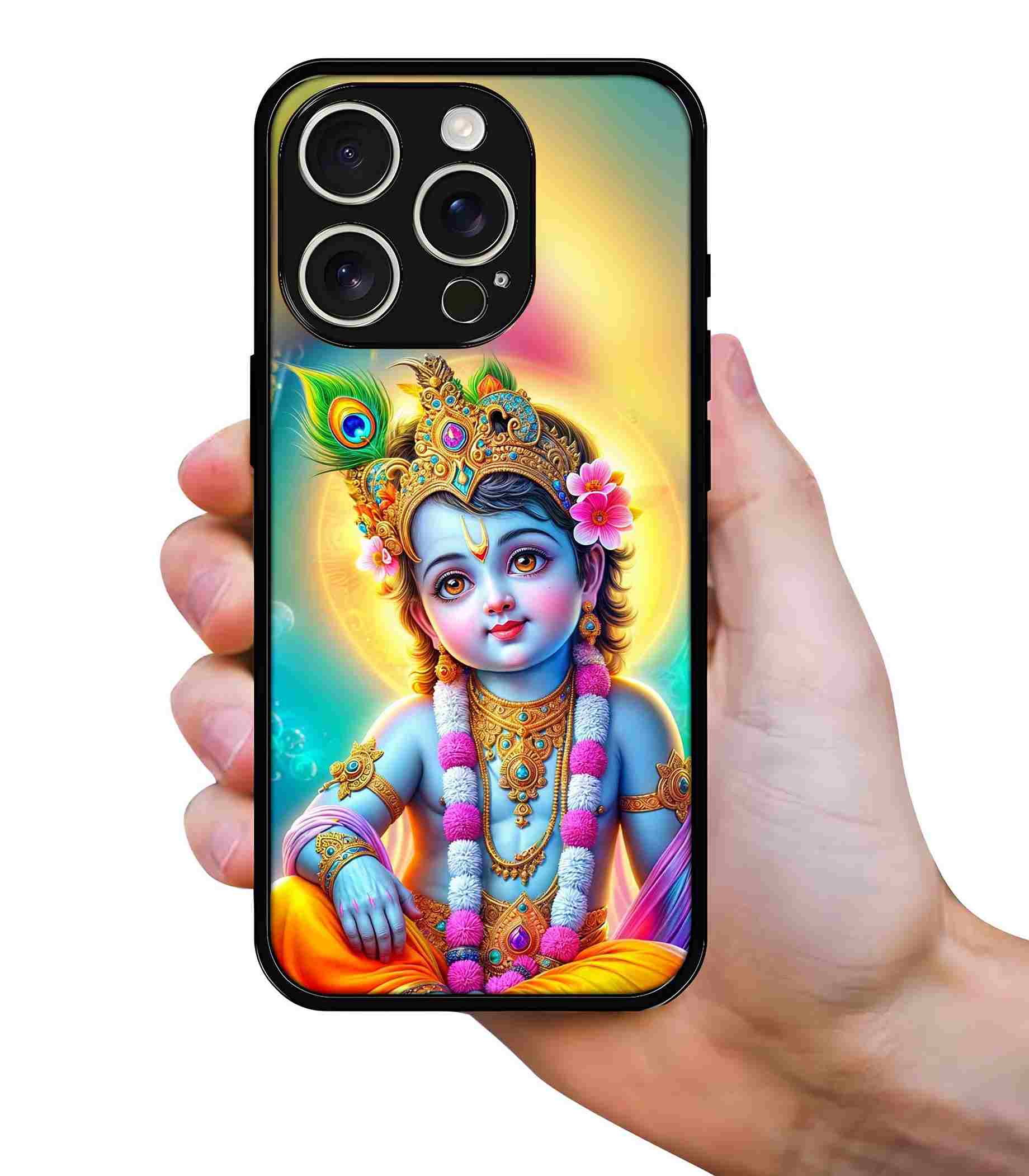 krishna God 2D Rubber Mobile Back Cover