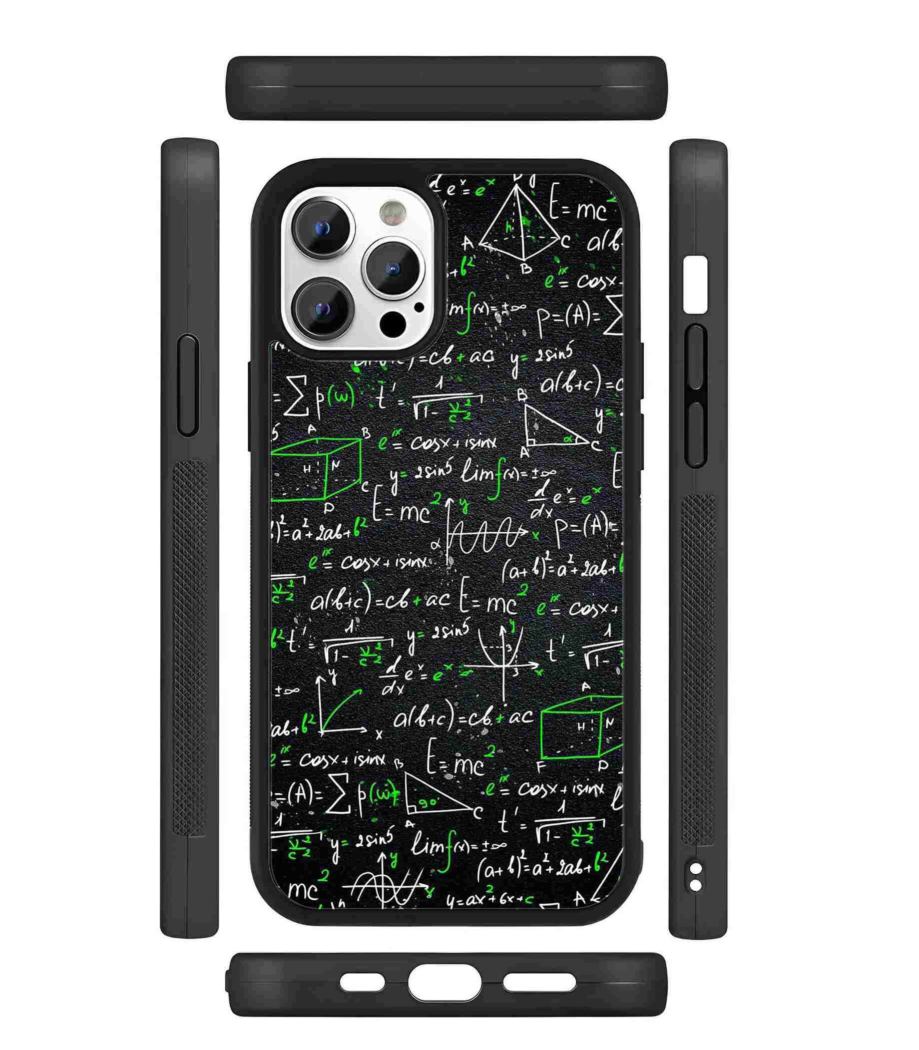 Einstein Physics 2D Rubber Mobile Back Cover