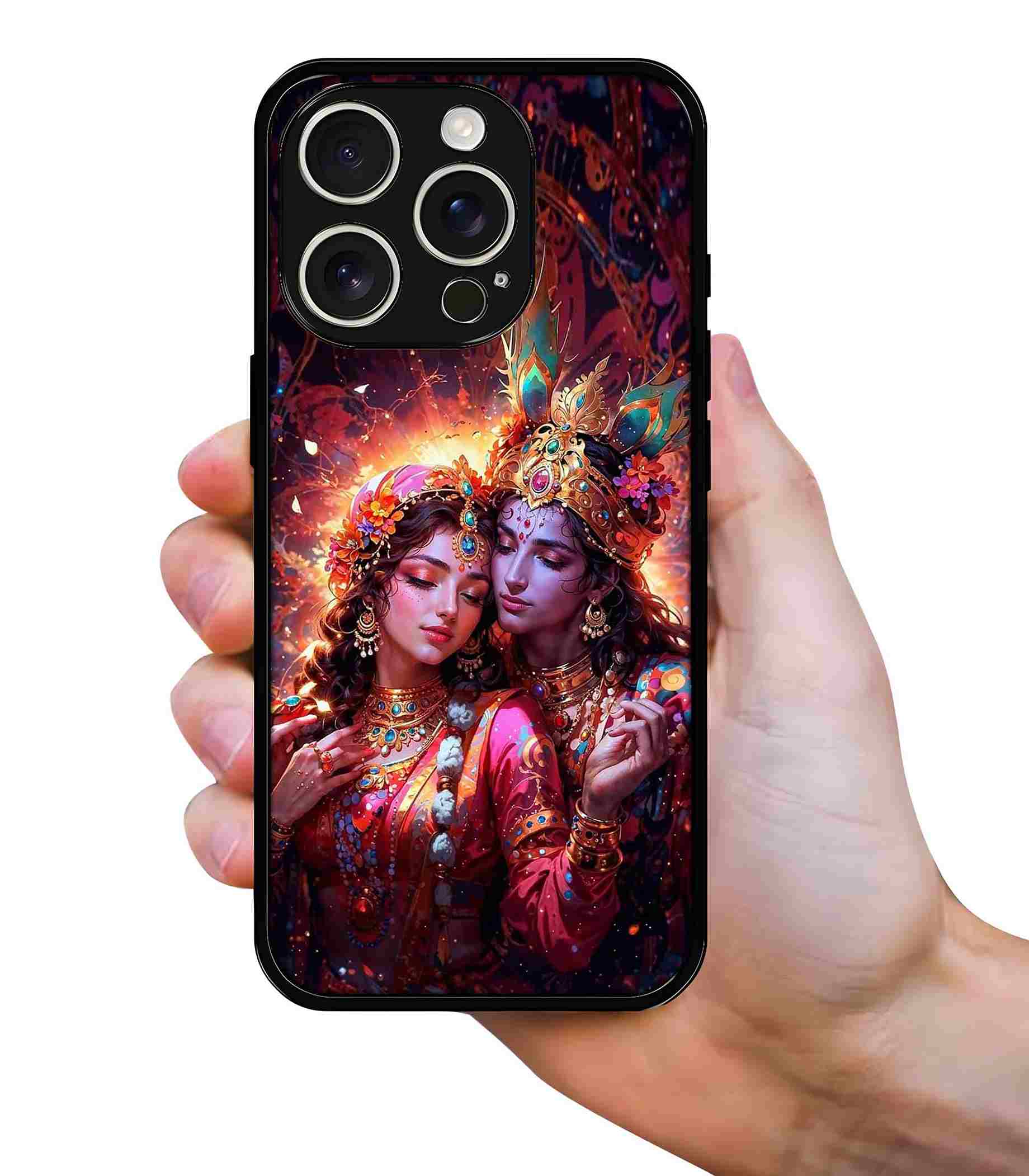 Radha Krishna Digital Artwork 2D Rubber Mobile Back Cover Radha Krishna Digital Artwork 2D Rubber Mobile Back Cover