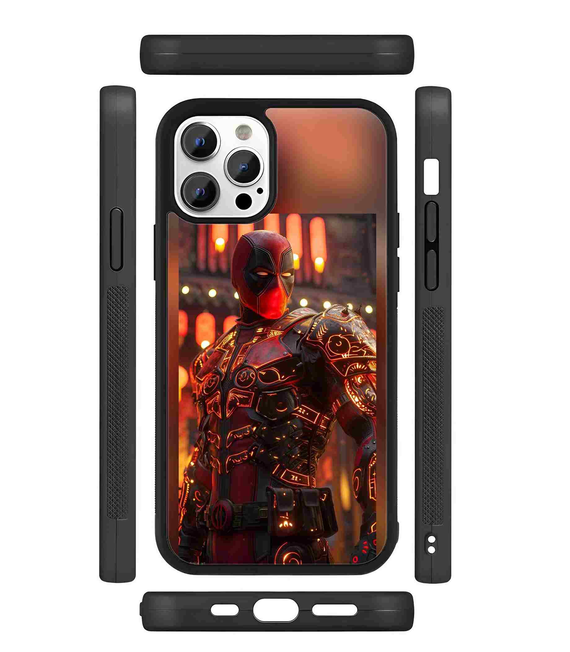 Deadpool New Suit 2D Rubber Mobile Back Cover