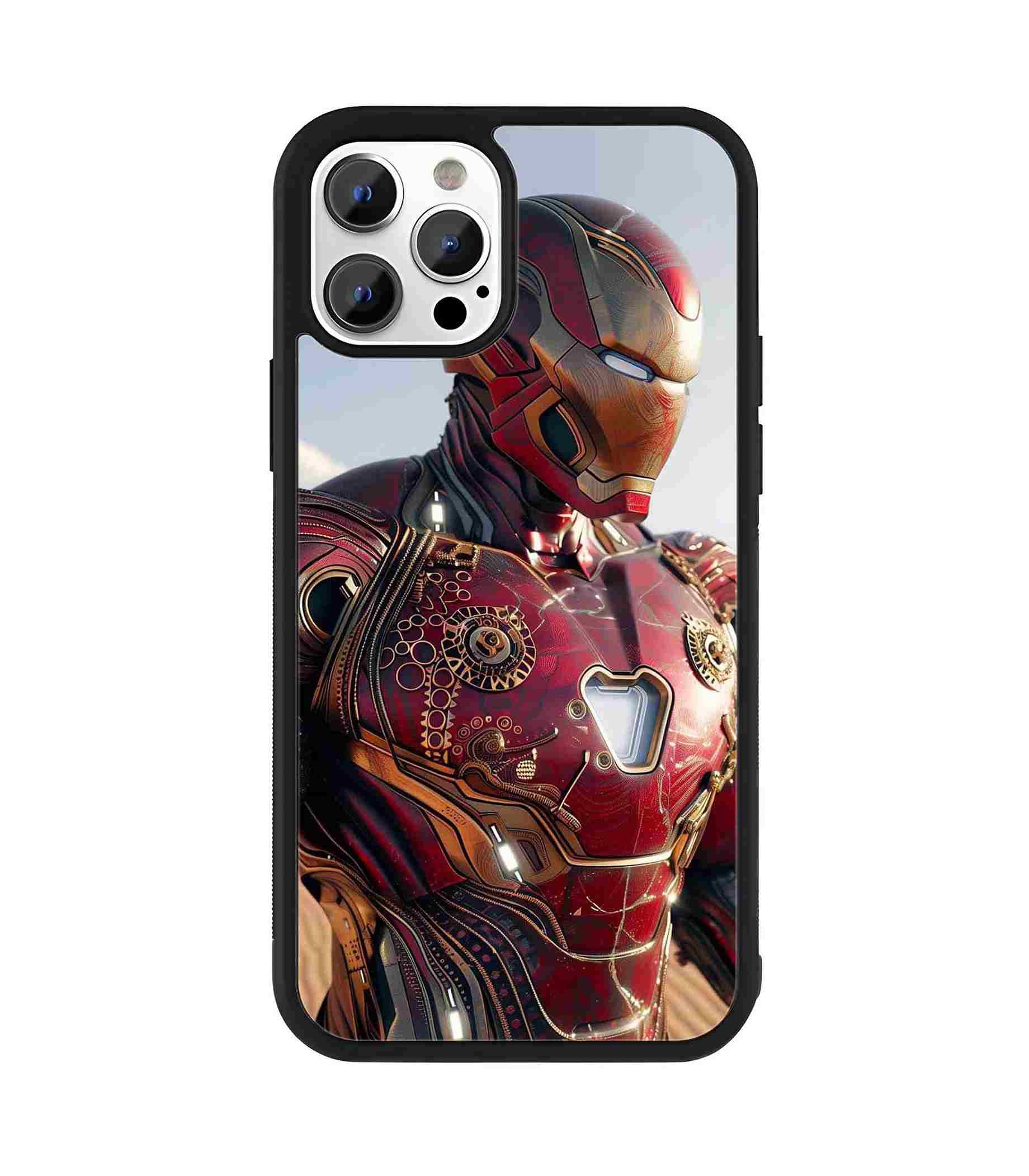 Iron Man Retro Armor 2D Rubber Mobile Back Cover Iron Man Retro Armor 2D Rubber Mobile Back Cover