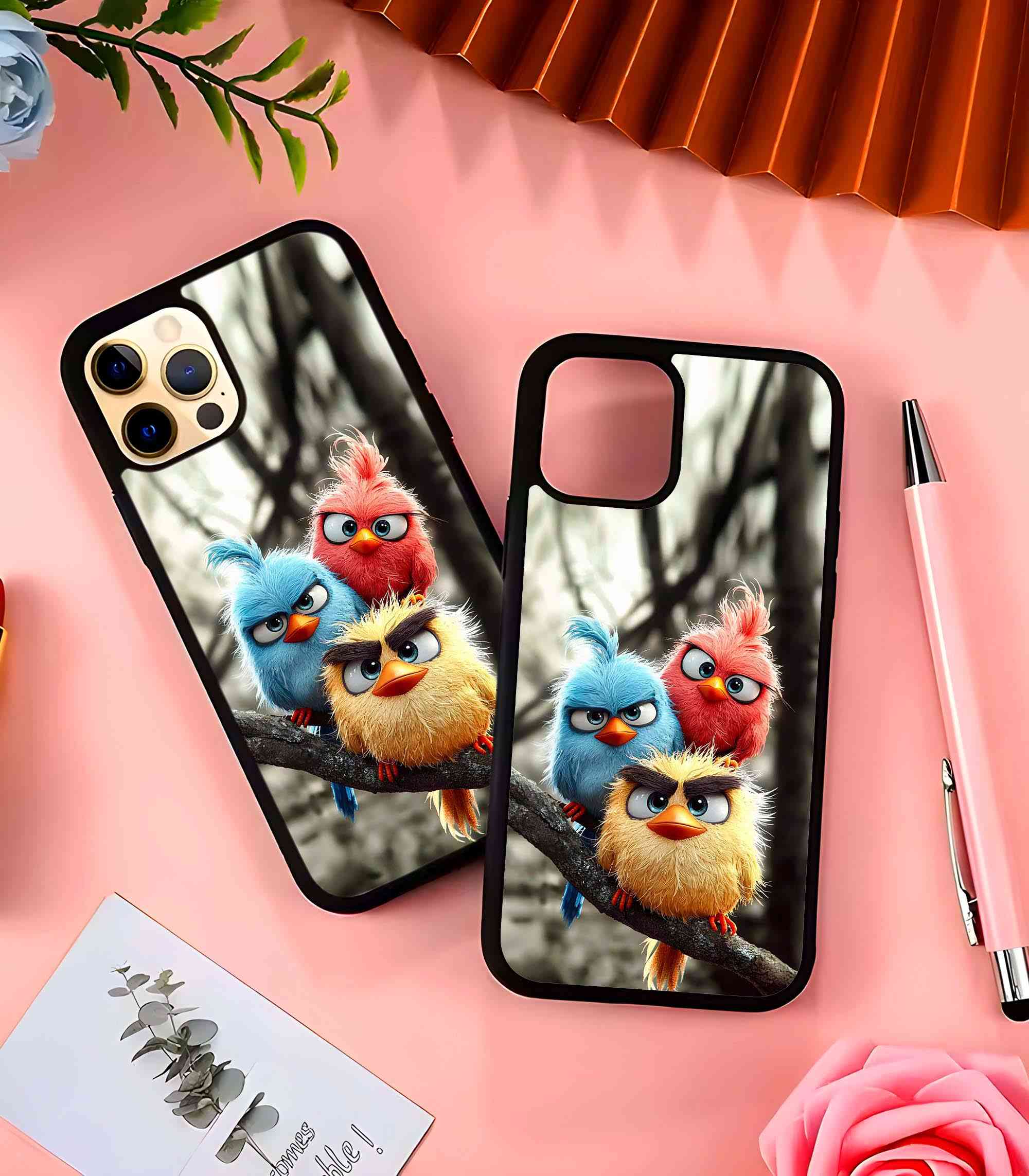 Angry Birds 2D Rubber Mobile Back Cover Angry Birds 2D Rubber Mobile Back Cover