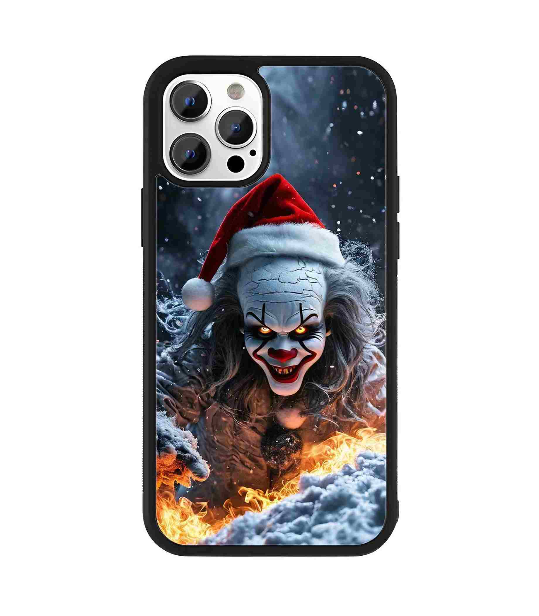 Horror Christmas Clown 2D Rubber Mobile Back Cover
