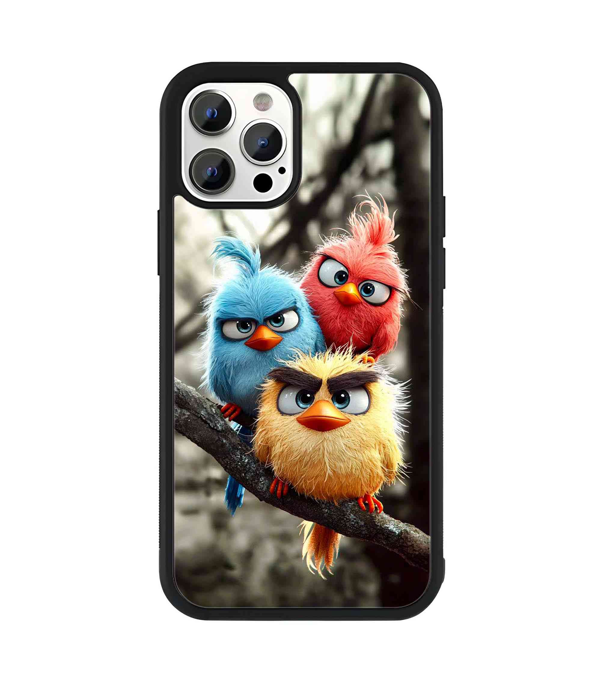Angry Birds 2D Rubber Mobile Back Cover Angry Birds 2D Rubber Mobile Back Cover