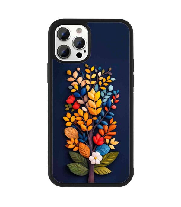 3D Tree 2D Rubber Mobile Back Cover