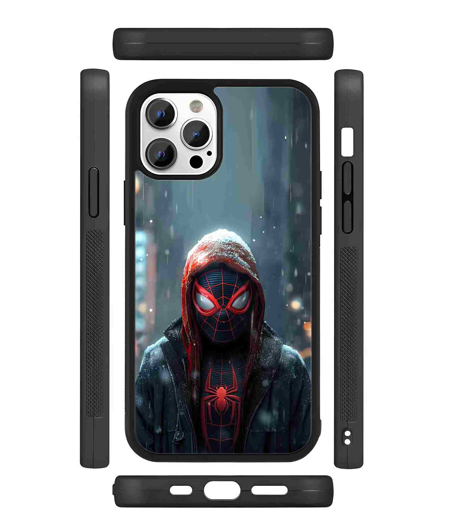 Iconic miles morales art 2D Rubber Mobile Back Cover