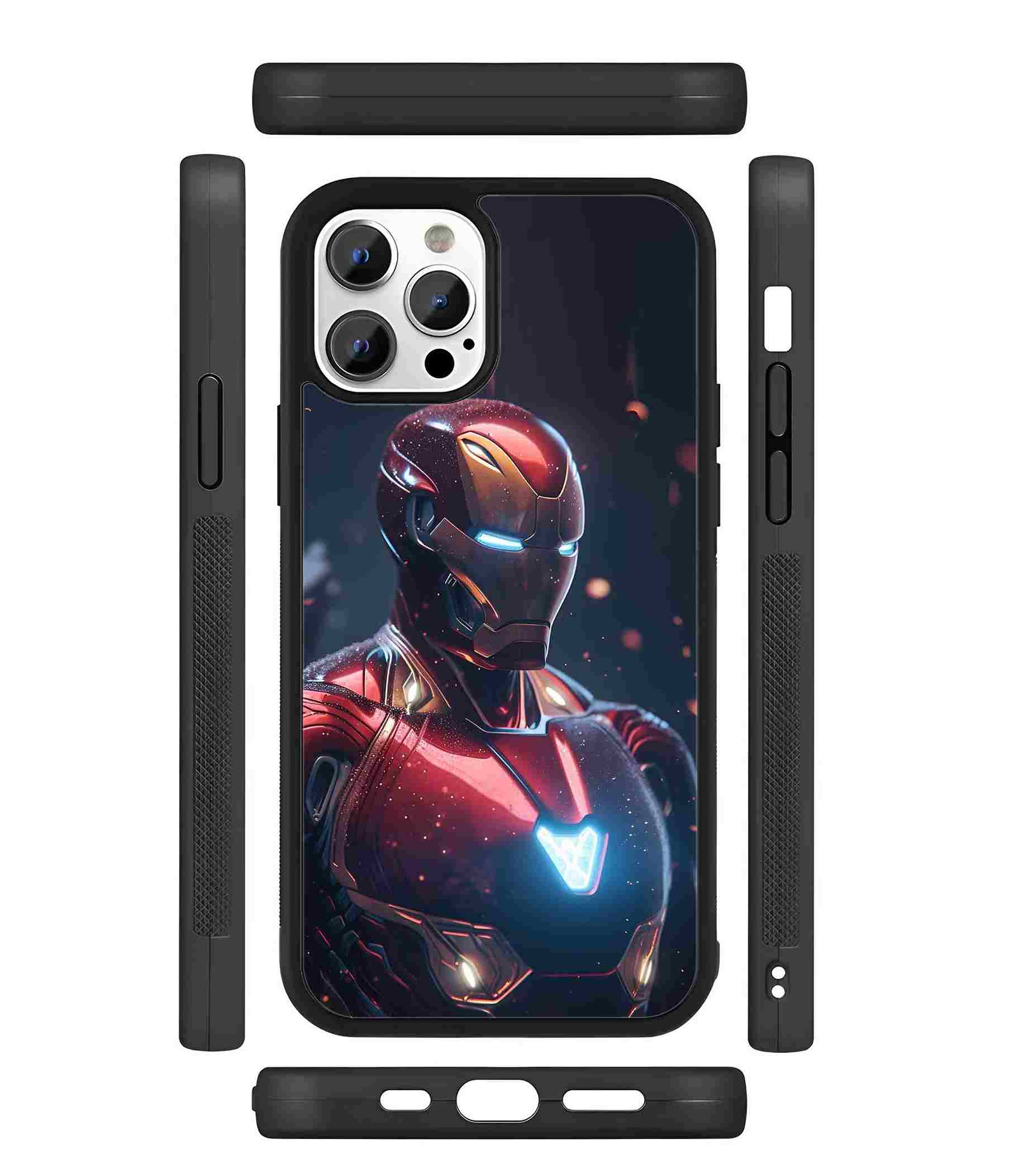 Iron Man 2D Rubber Mobile Back Cover