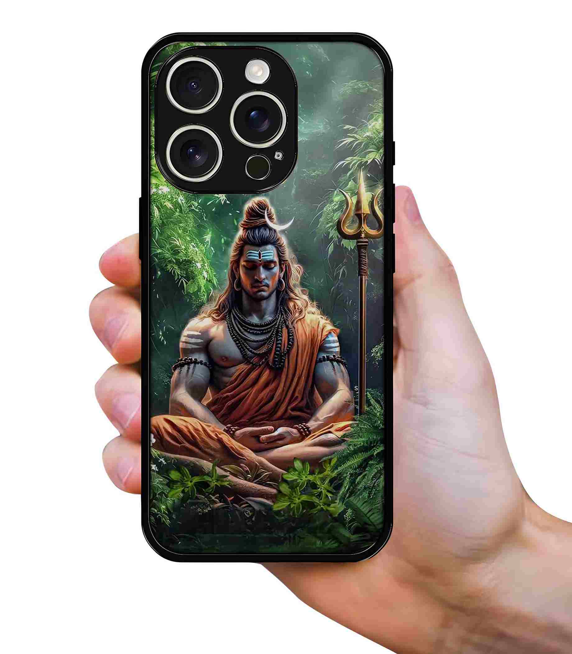 Shiva Meditation 2D Rubber Mobile Back Cover