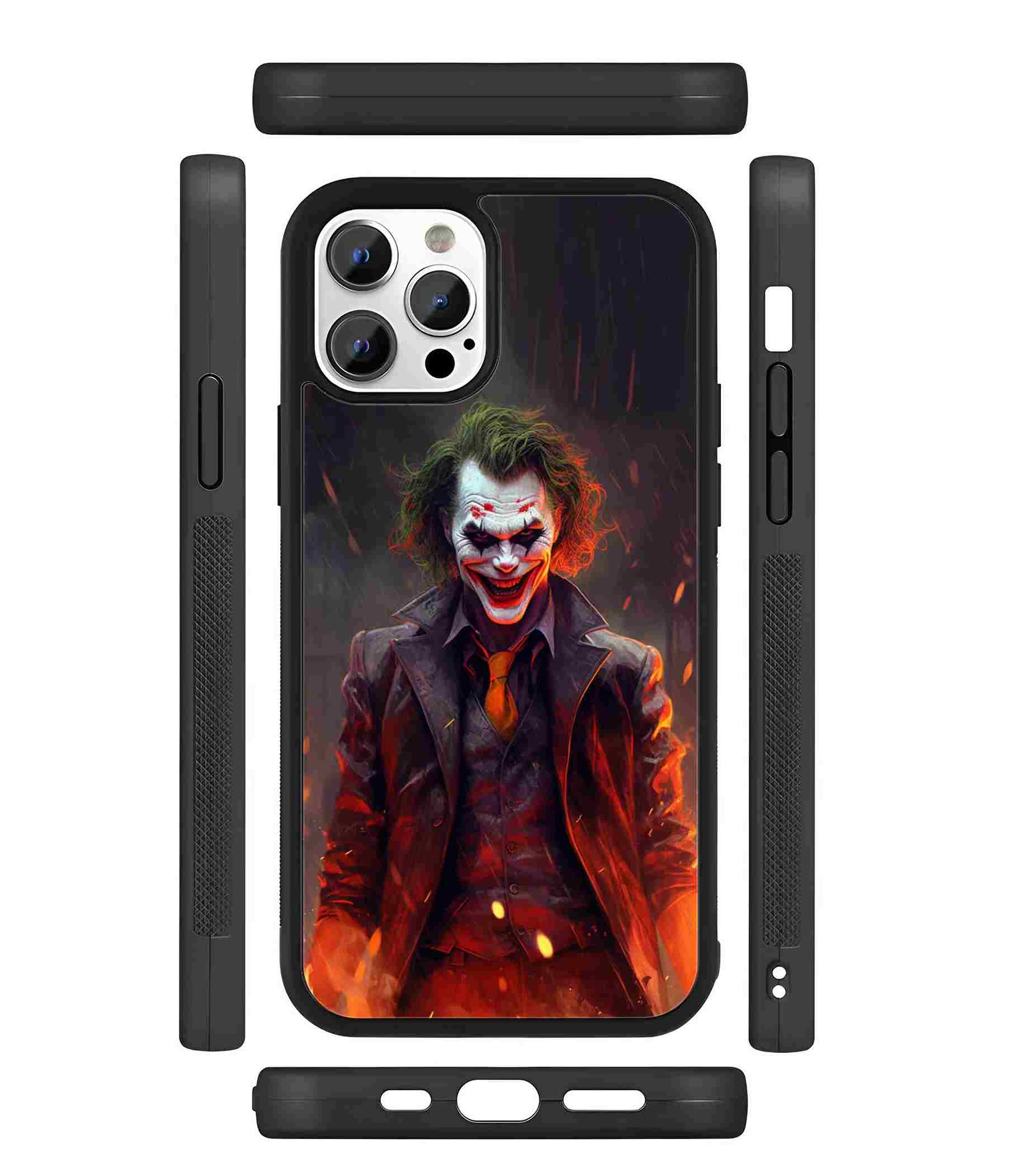 Joker Evil Smile 2D Rubber Mobile Back Cover Joker Evil Smile 2D Rubber Mobile Back Cover