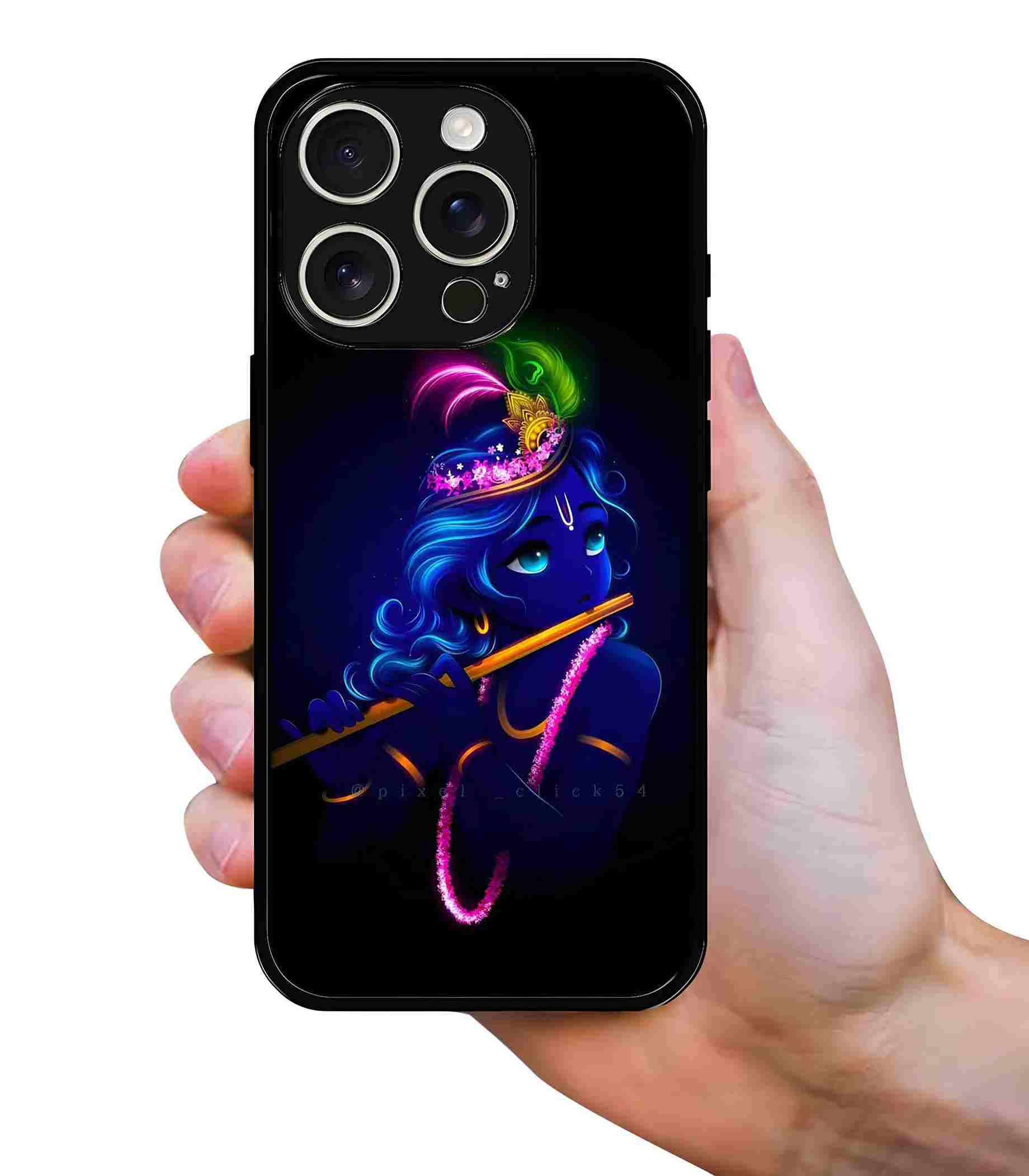 Krishna Artwork 2D Rubber Mobile Back Cover Krishna Artwork 2D Rubber Mobile Back Cover