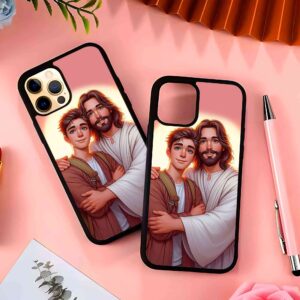 Jesus with Boy 2D Rubber Mobile Back Cover