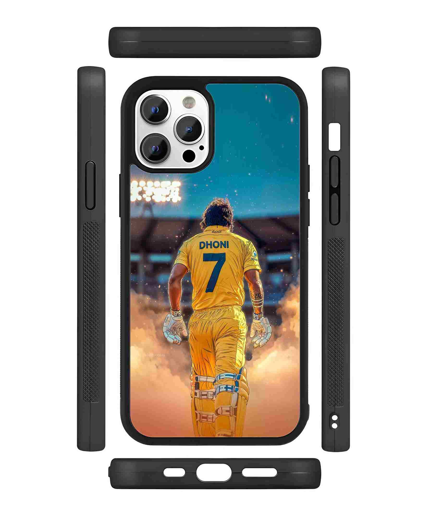 MS Dhoni 2D Rubber Mobile Back Cover MS Dhoni 2D Rubber Mobile Back Cover