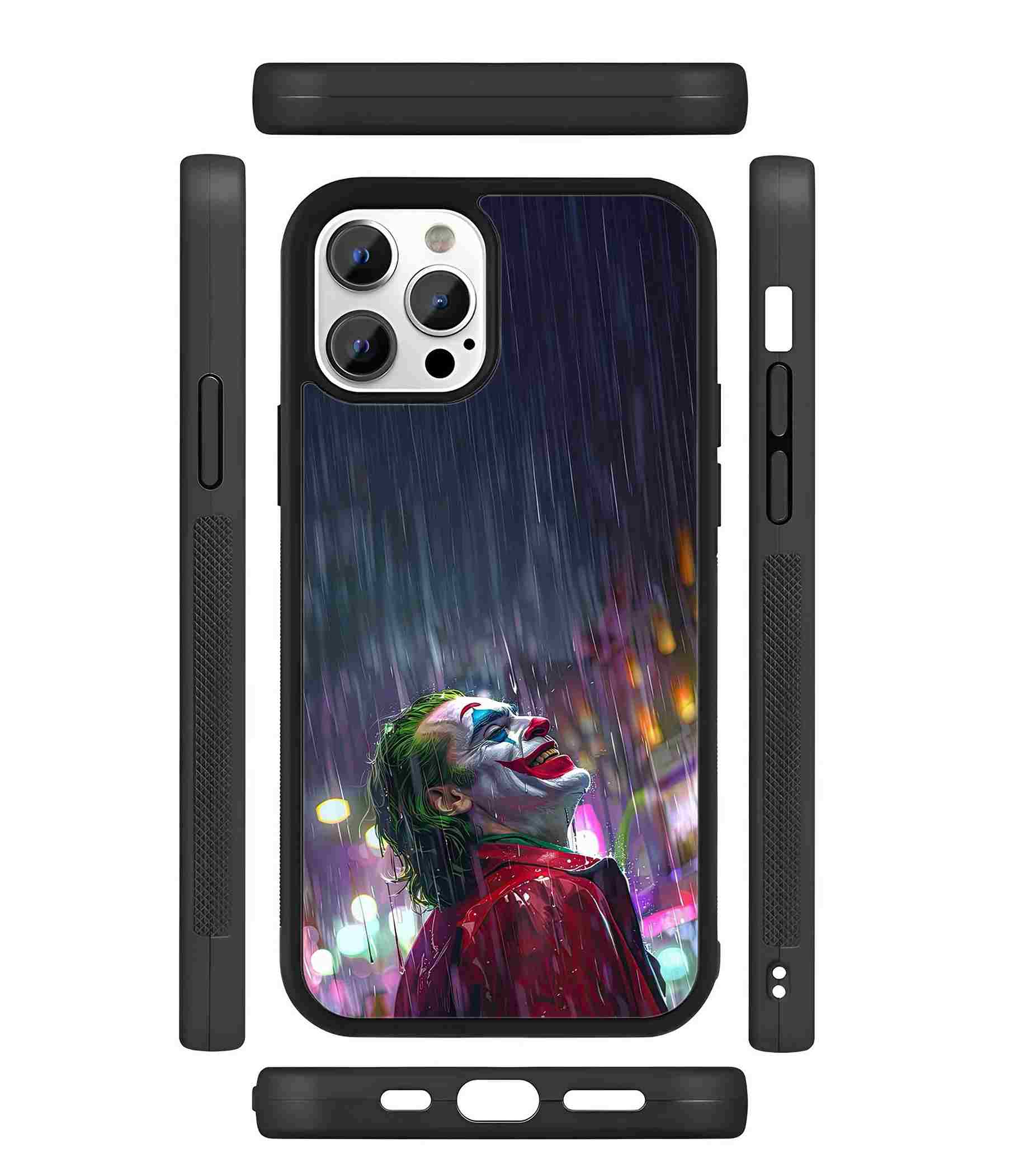 Joker rain of madness and laughter 2D Rubber Mobile Back Cover