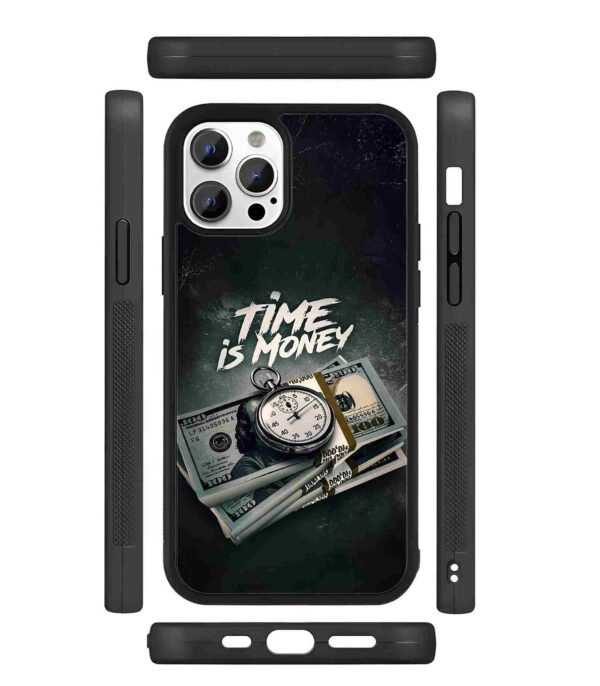 Time is Money 2D Rubber Mobile Back Cover