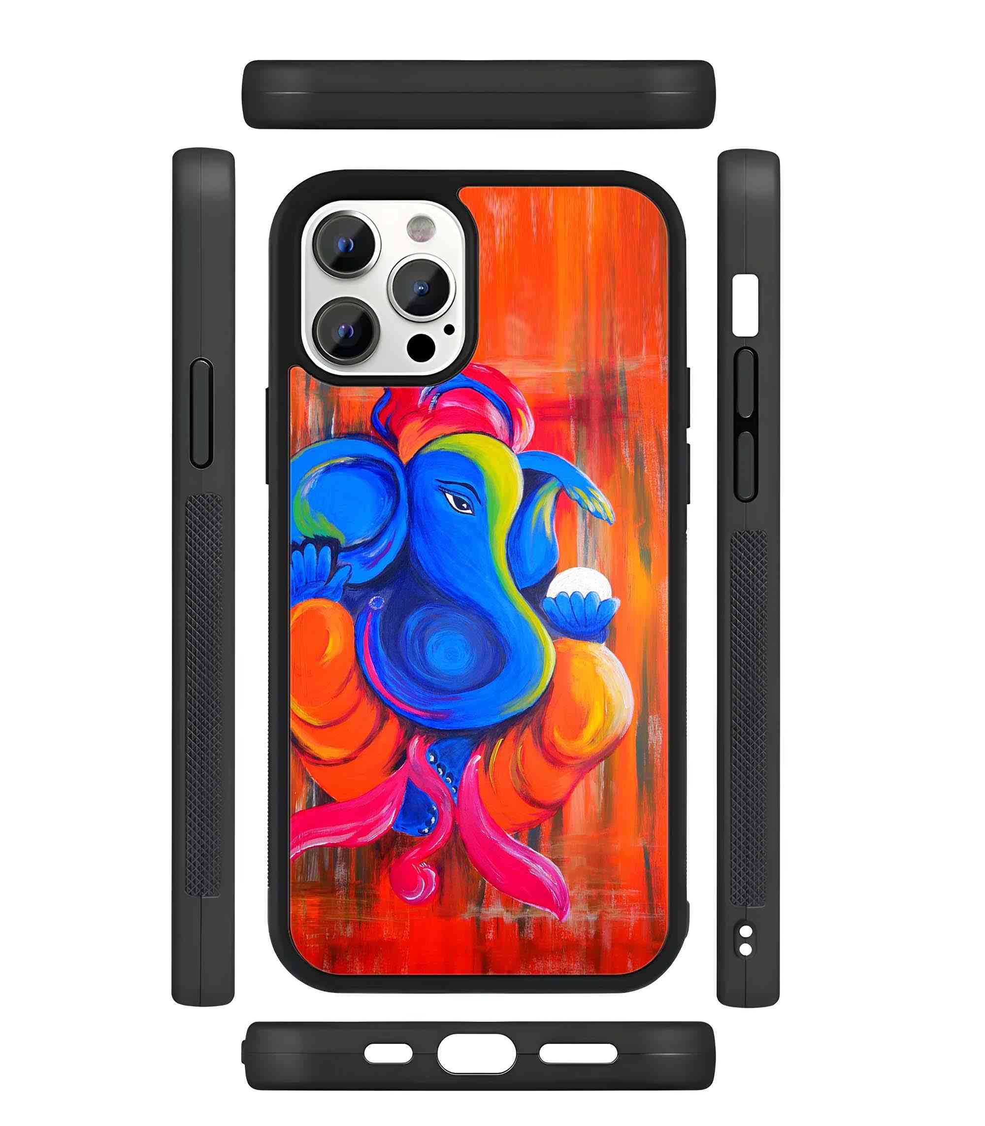 Ganapati 2D Rubber Mobile Back Cover #2