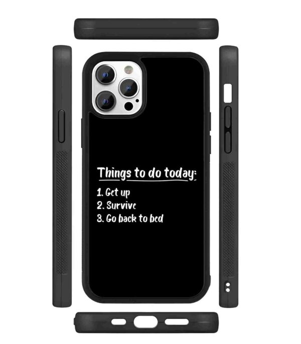 To Do List 2D Rubber Mobile Back Cover