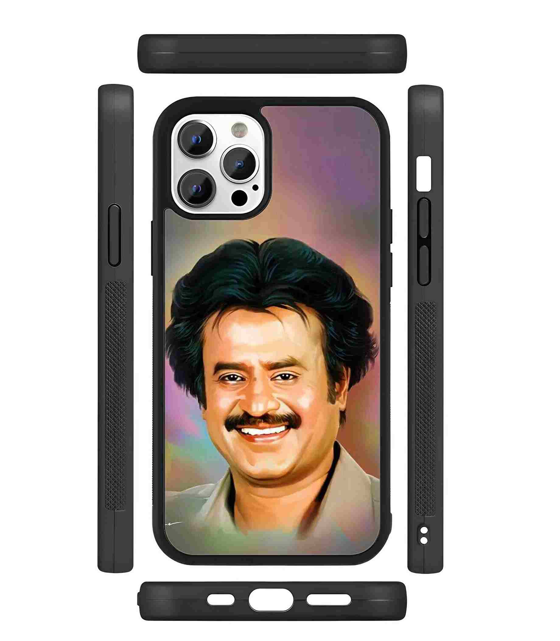 Rajinikanth 2D Rubber Mobile Back Cover Rajinikanth 2D Rubber Mobile Back Cover