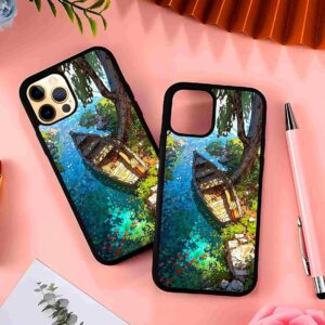 Blue Water Boat 2D Rubber Mobile Back Cover