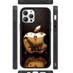 Apple Gold 2D Rubber Mobile Back Cover