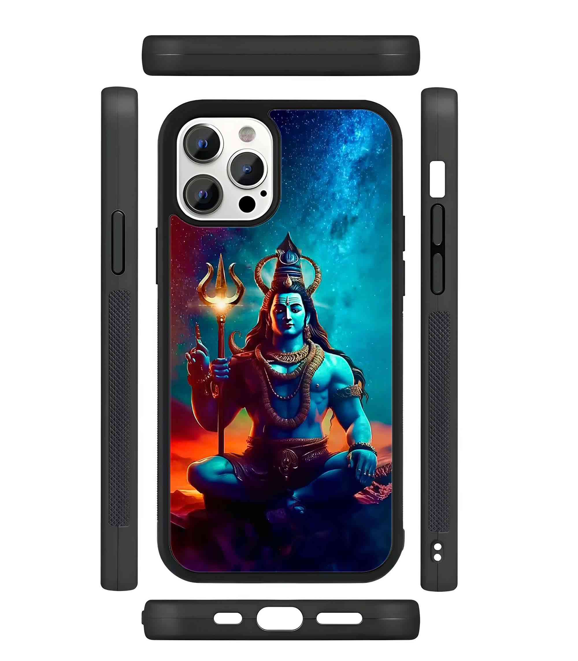 God Shiva 2D Rubber Mobile Back Cover