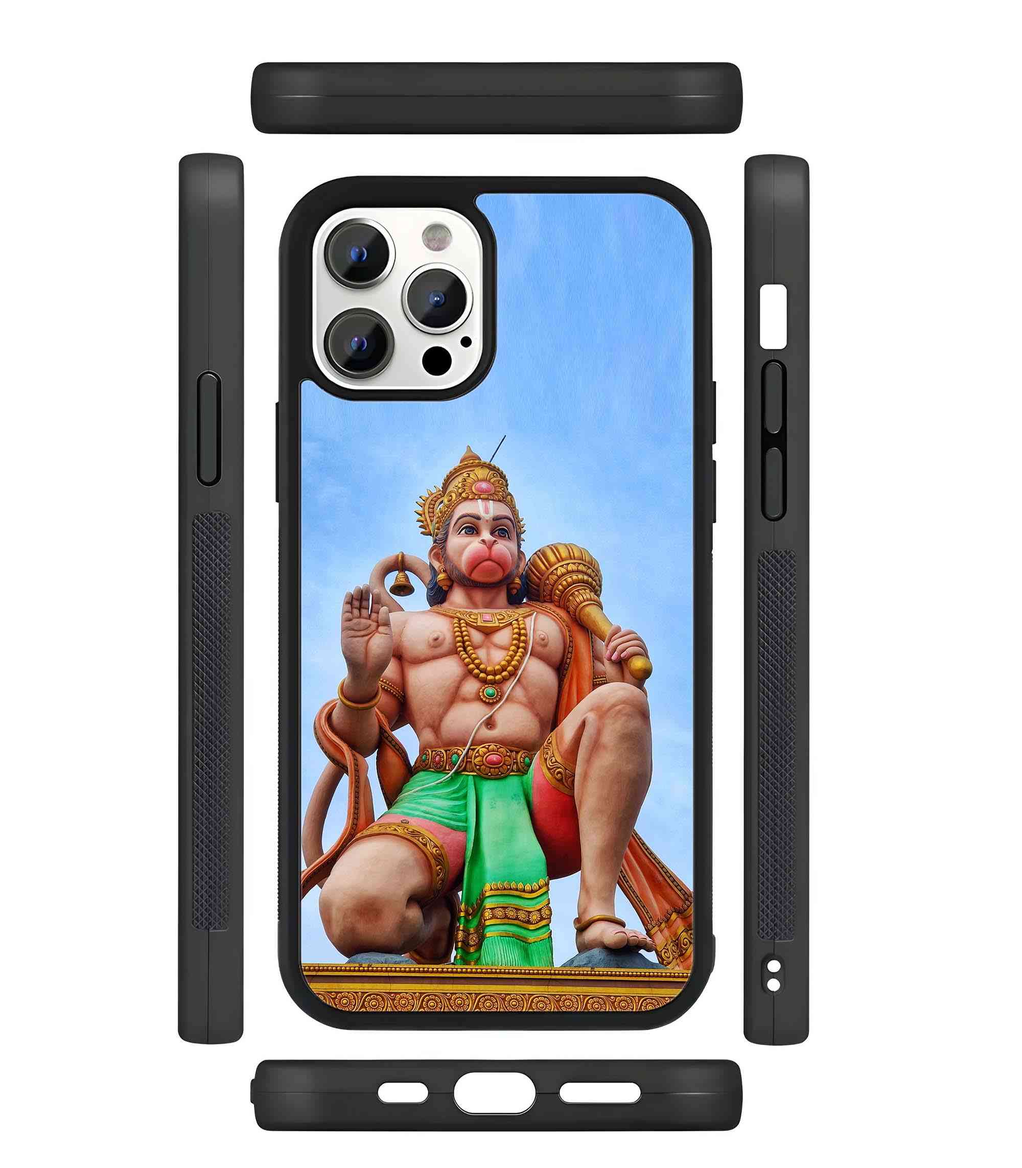 Hanuman Statue 2D Rubber Mobile Back Cover