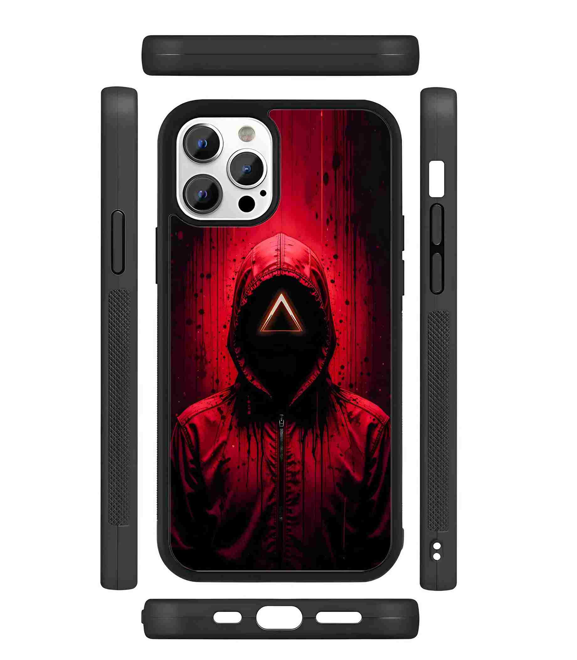 Squid Game Hoodie 2D Rubber Mobile Back Cover Squid Game Hoodie 2D Rubber Mobile Back Cover