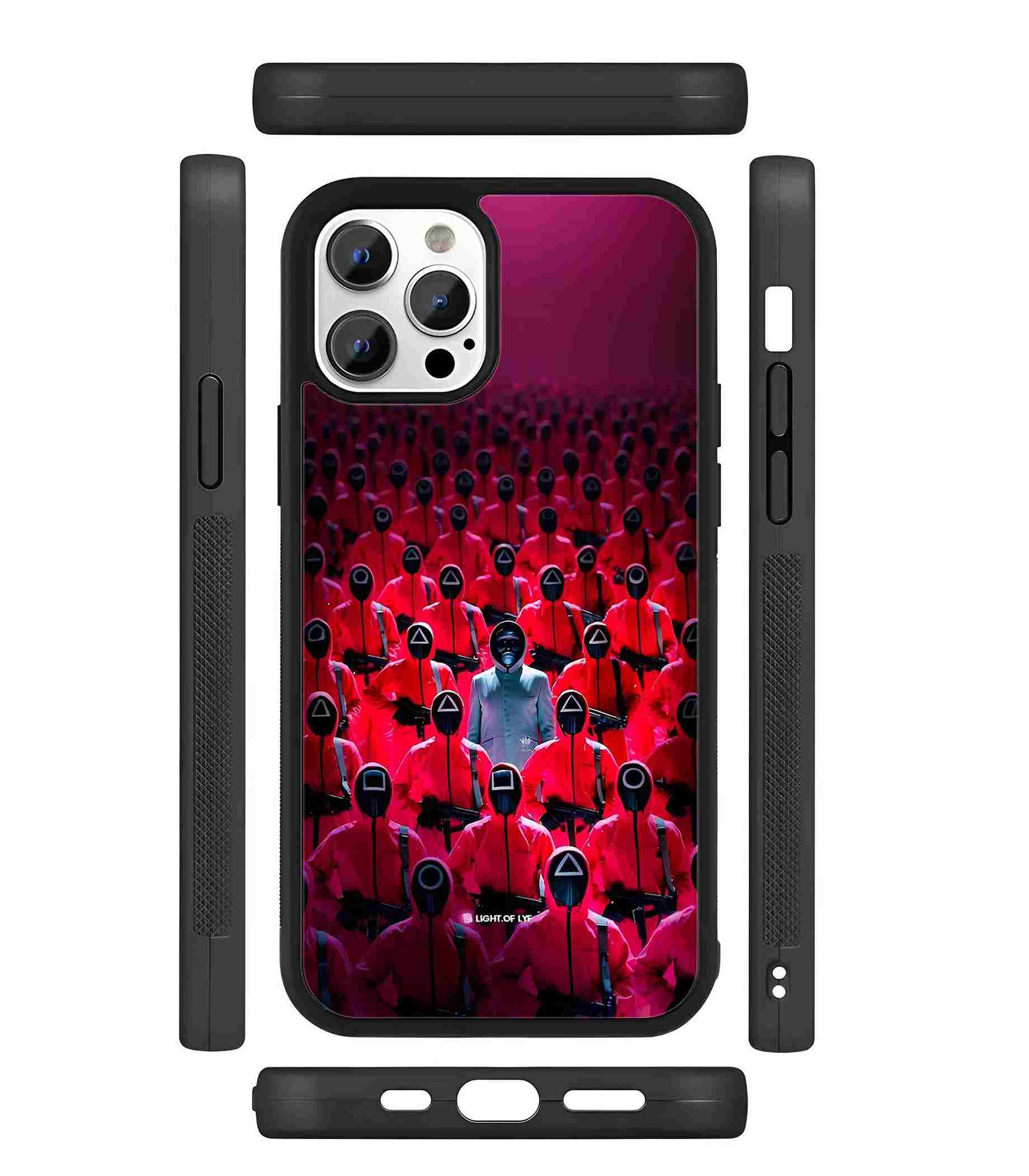 Squid Game Soldiers 2D Rubber Mobile Back Cover