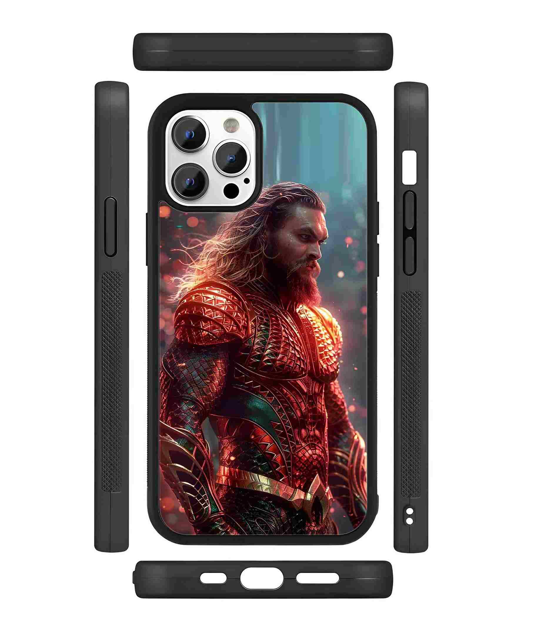 The Aquaman 2D Rubber Mobile Back Cover