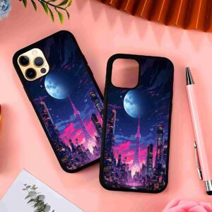 City 2D Rubber Mobile Back Cover