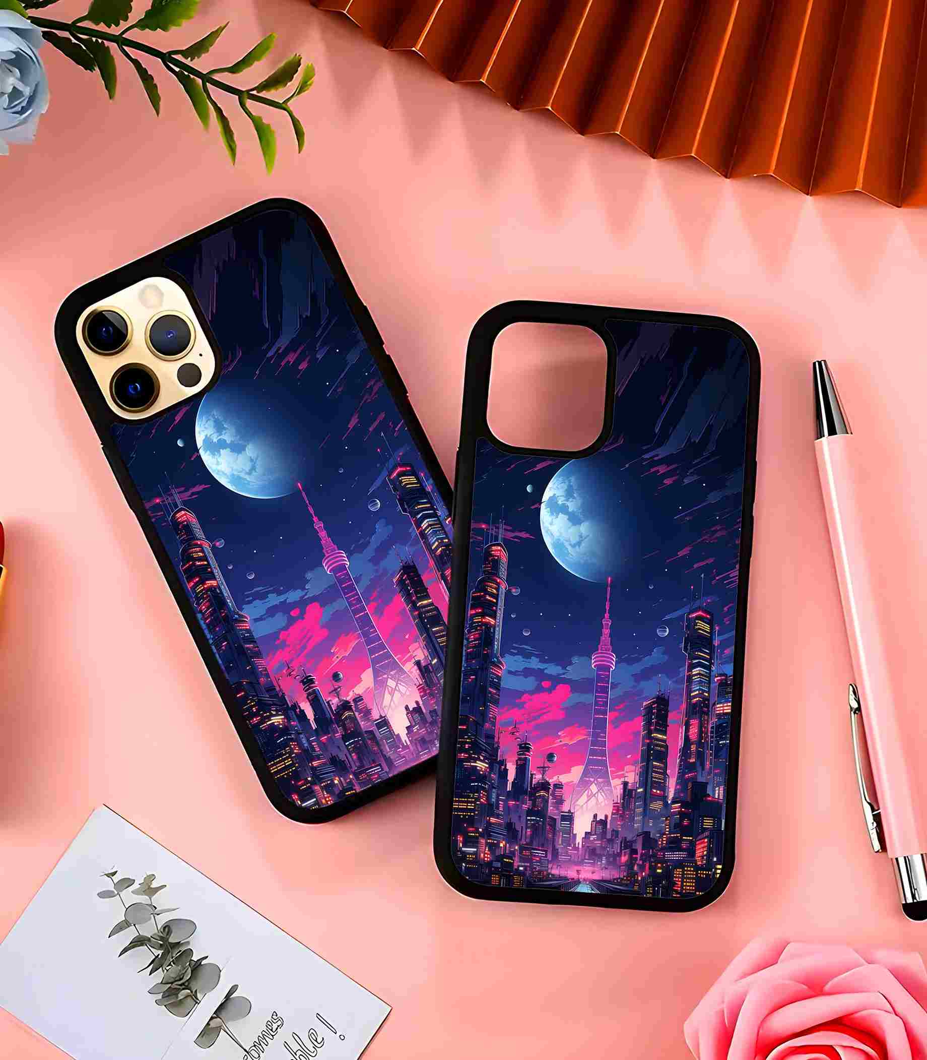 City 2D Rubber Mobile Back Cover City 2D Rubber Mobile Back Cover