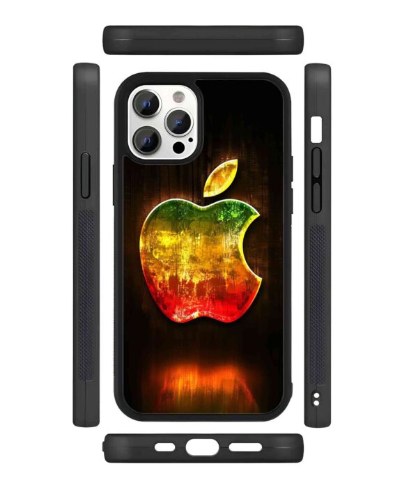 Apple Logo Glow 2D Rubber Mobile Back Cover