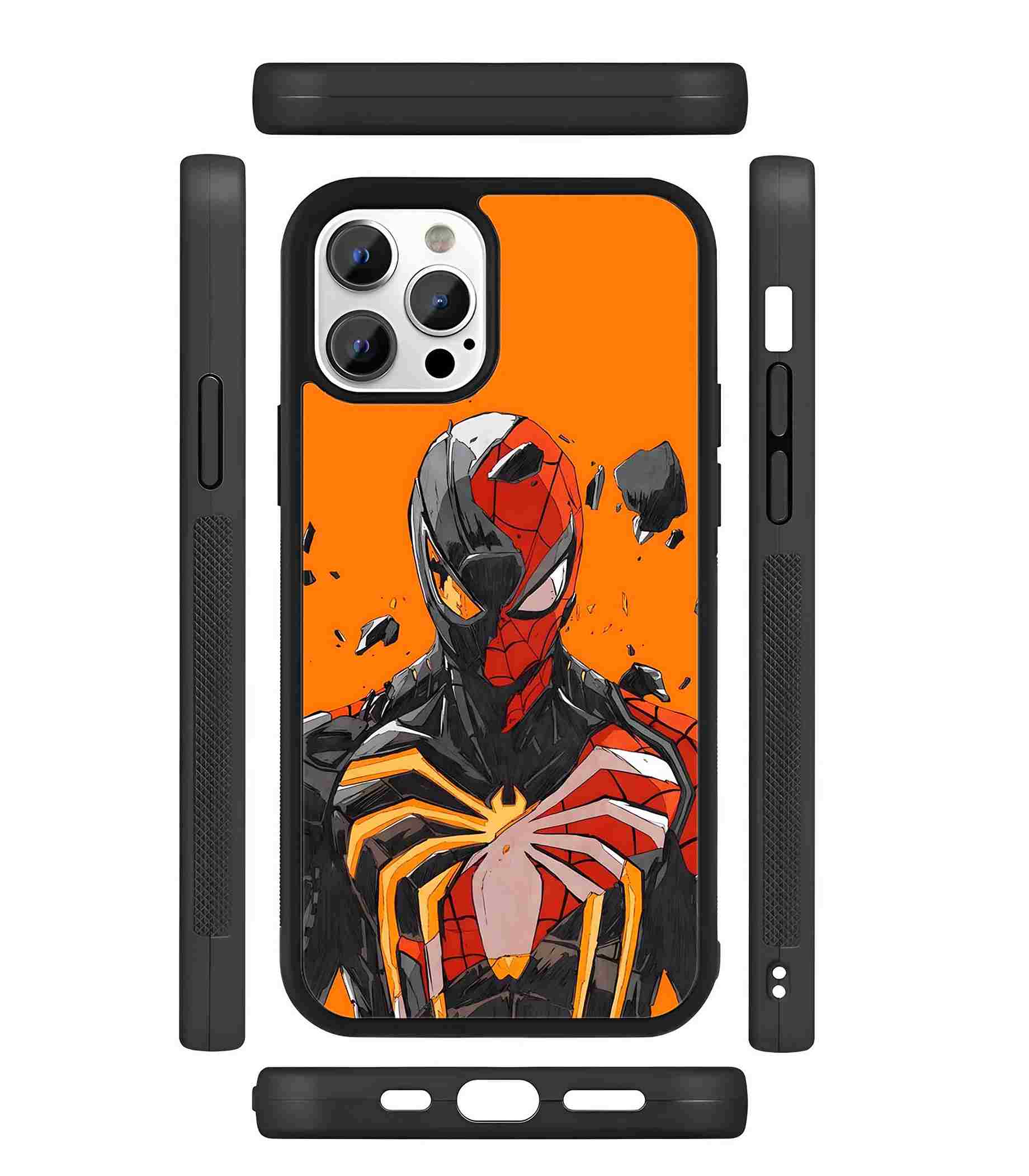 Venom x Spidey 2D Rubber Mobile Back Cover