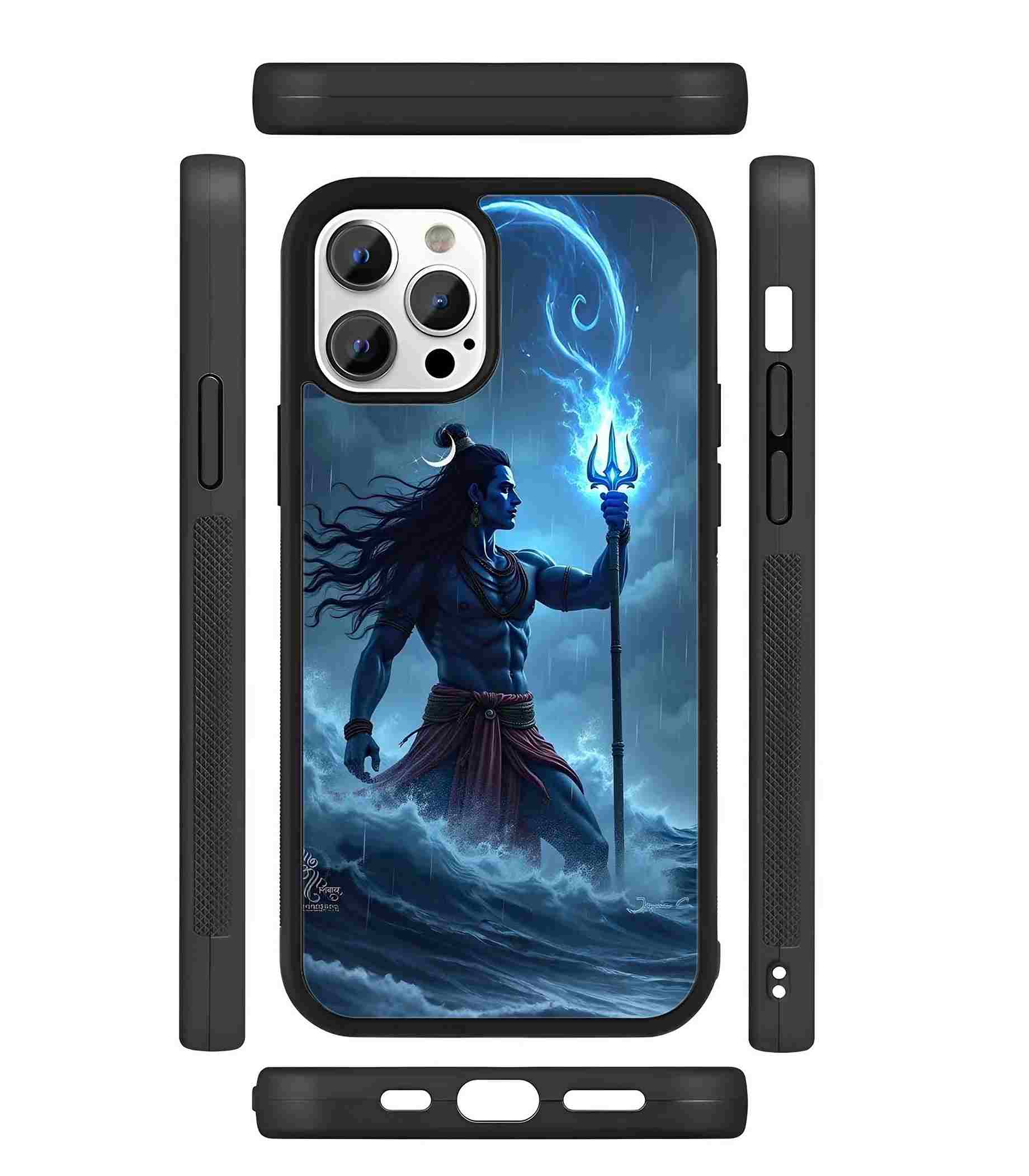 Lord Mahadev in Ocean 2D Rubber Mobile Back Cover Lord Mahadev in Ocean 2D Rubber Mobile Back Cover