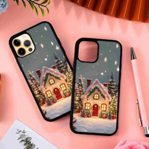 Cute Christmas 2D Rubber Mobile Back Cover #1