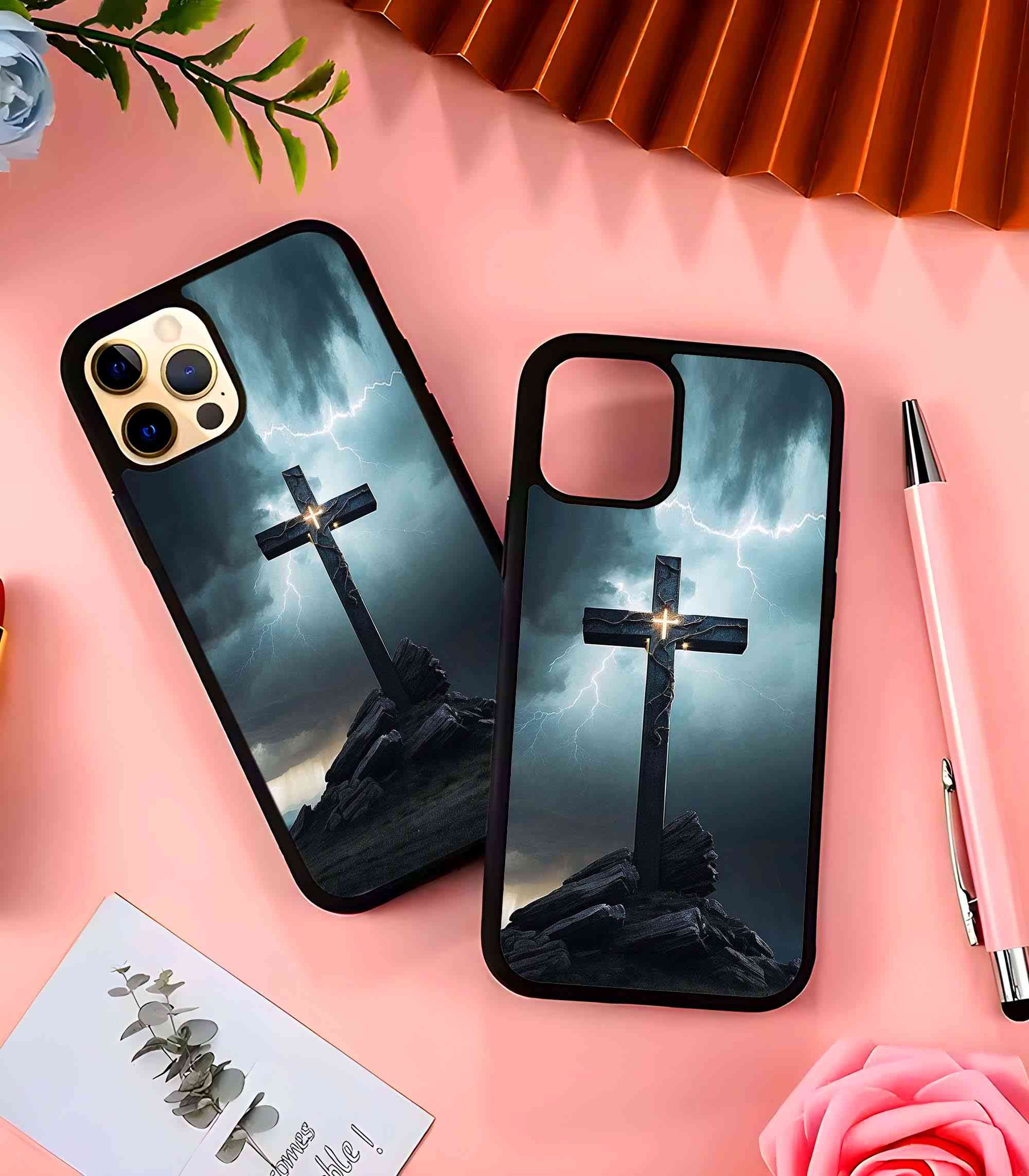 Jesus Cross 2D Rubber Mobile Back Cover Jesus Cross 2D Rubber Mobile Back Cover