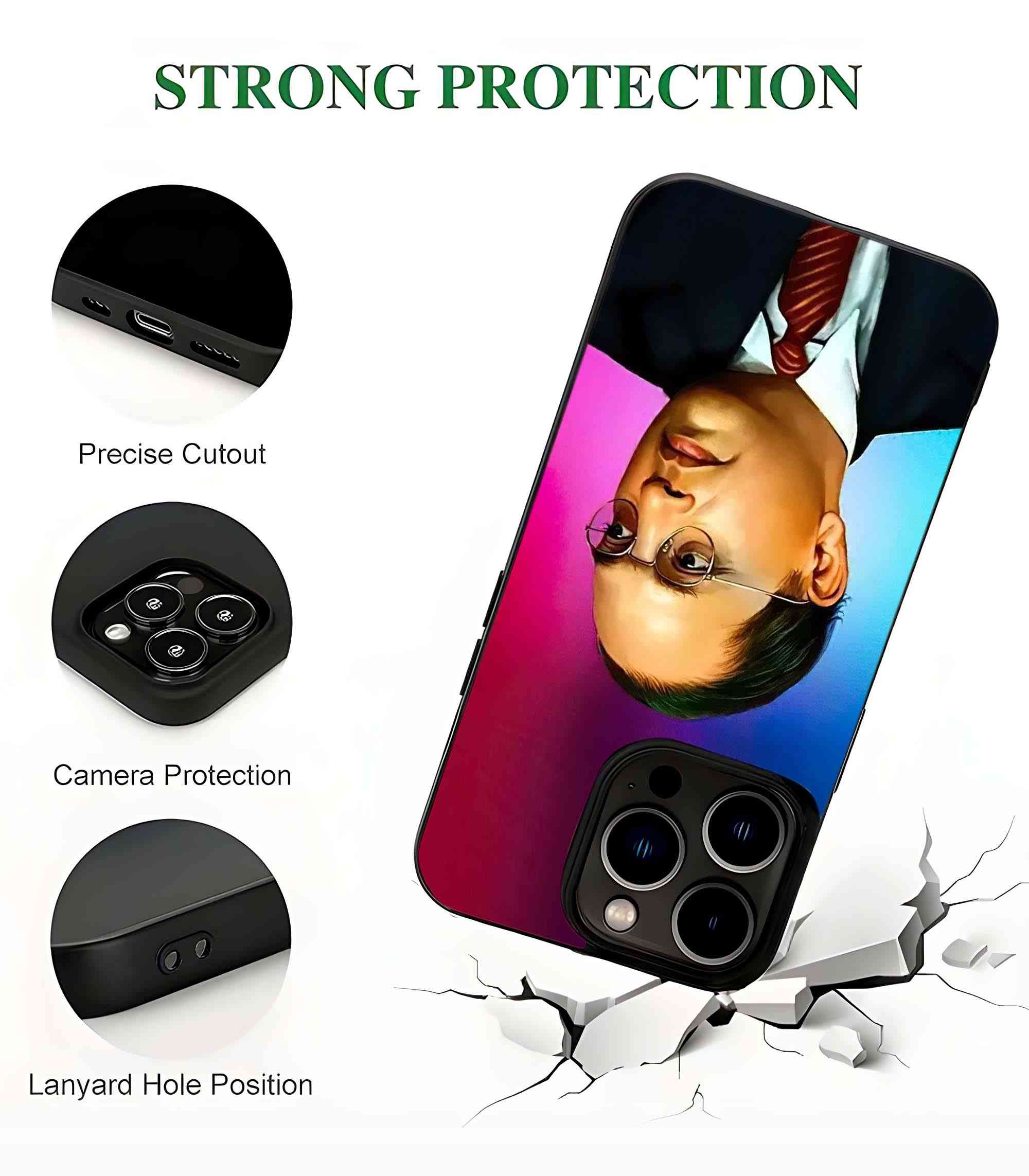 Ambedkar 2D Rubber Mobile Back Cover #3 Ambedkar 2D Rubber Mobile Back Cover #3