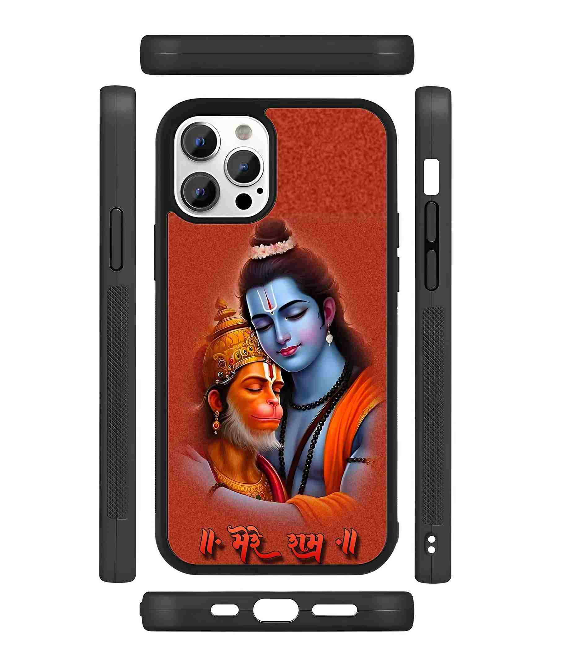 Ram and Hanuman 2D Rubber Mobile Back Cover Ram and Hanuman 2D Rubber Mobile Back Cover