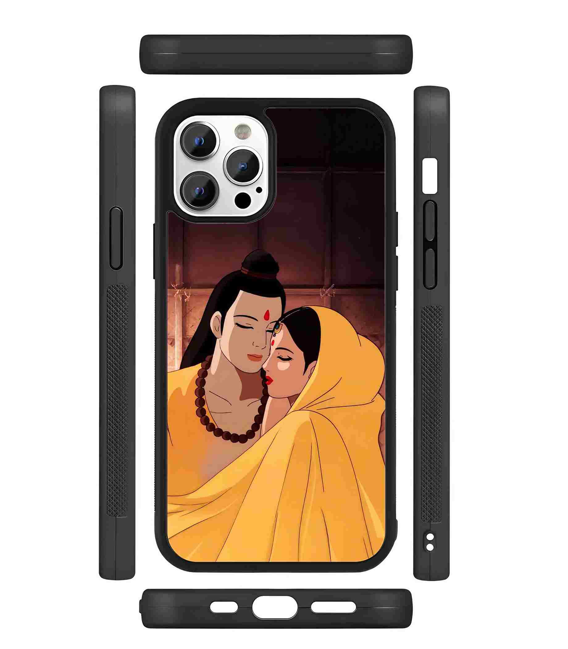 Ram Sita Murti 2D Rubber Mobile Back Cover Ram Sita Murti 2D Rubber Mobile Back Cover