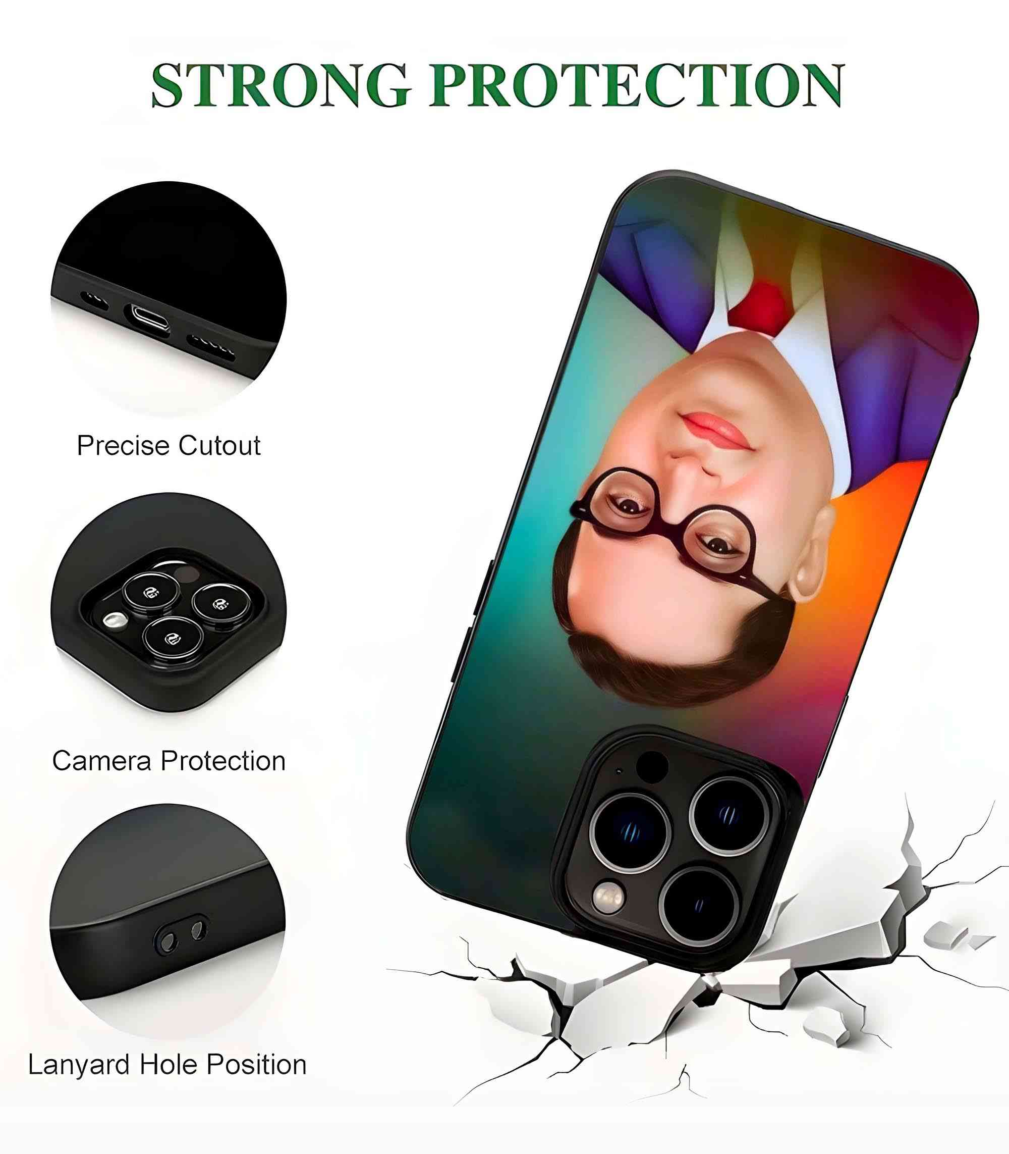 Ambedkar 2D Rubber Mobile Back Cover #4
