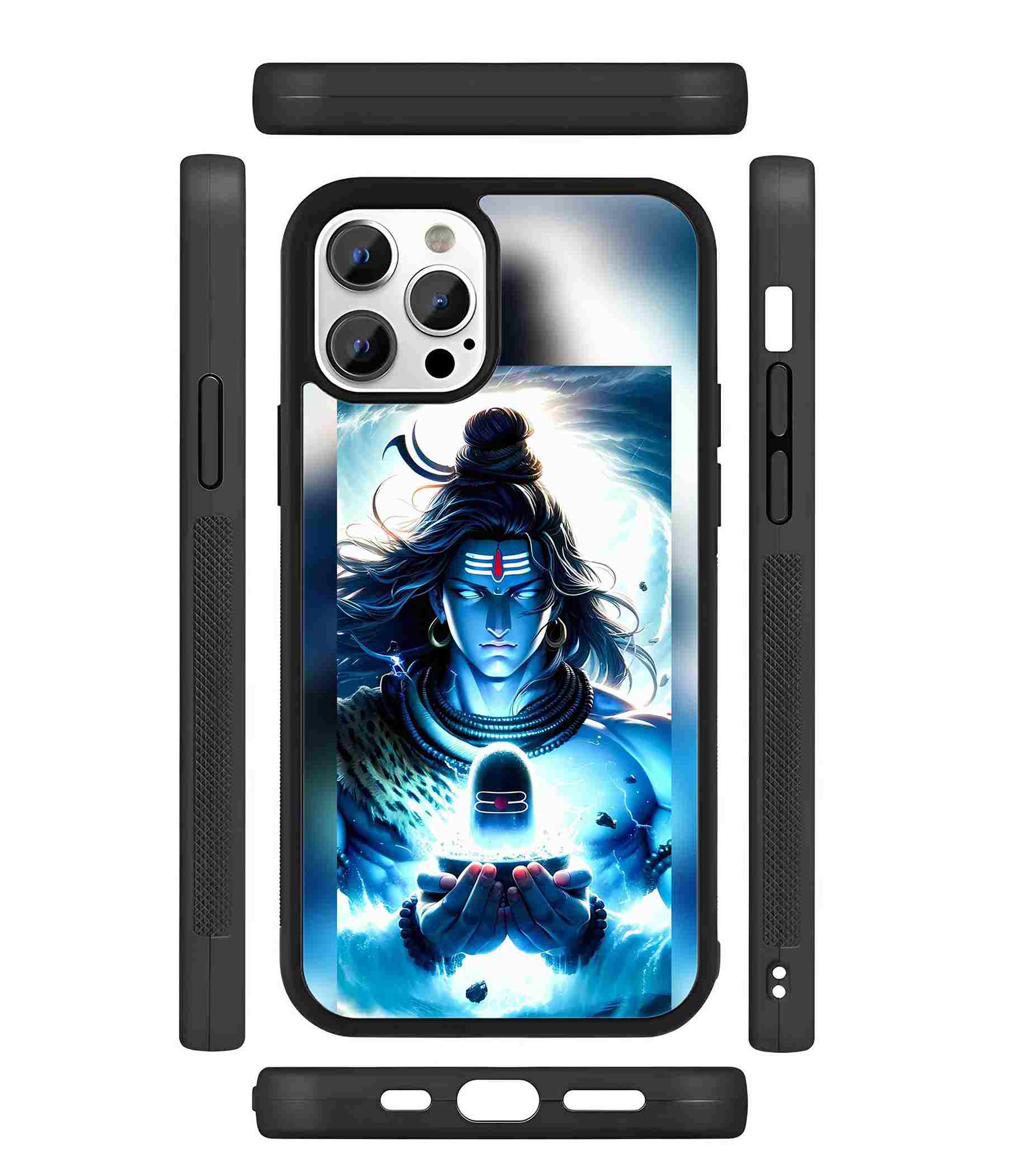 Shiv Bhagvan 2D Rubber Mobile Back Cover Shiv Bhagvan 2D Rubber Mobile Back Cover